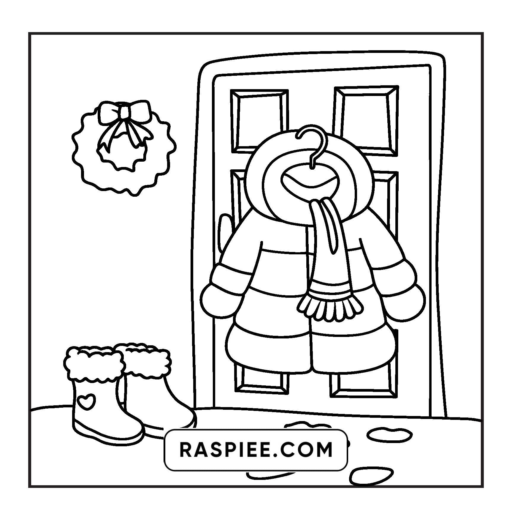 84 Bold and Easy Cozy Girl Christmas Coloring Pages