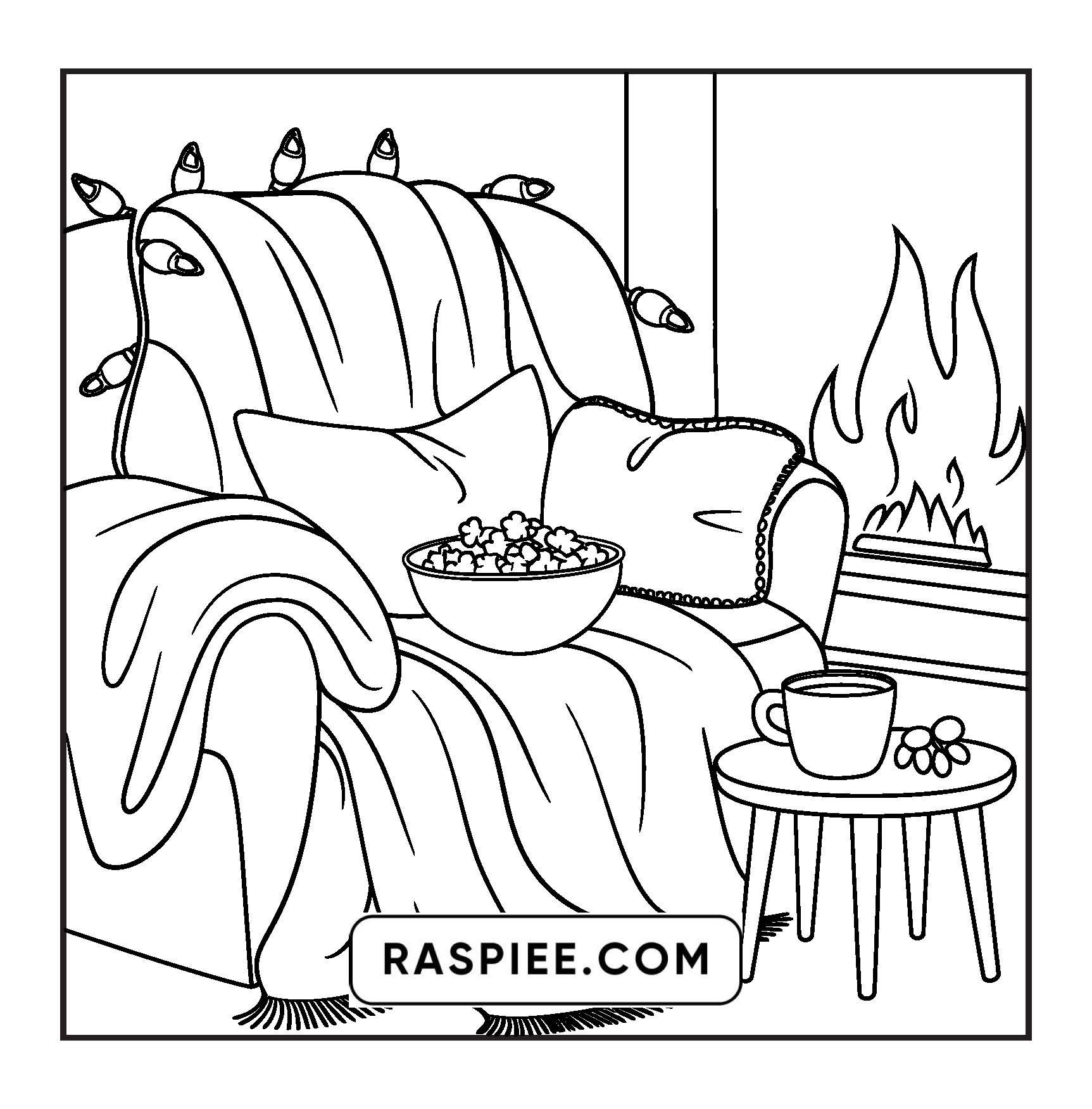 84 Bold and Easy Cozy Girl Christmas Coloring Pages