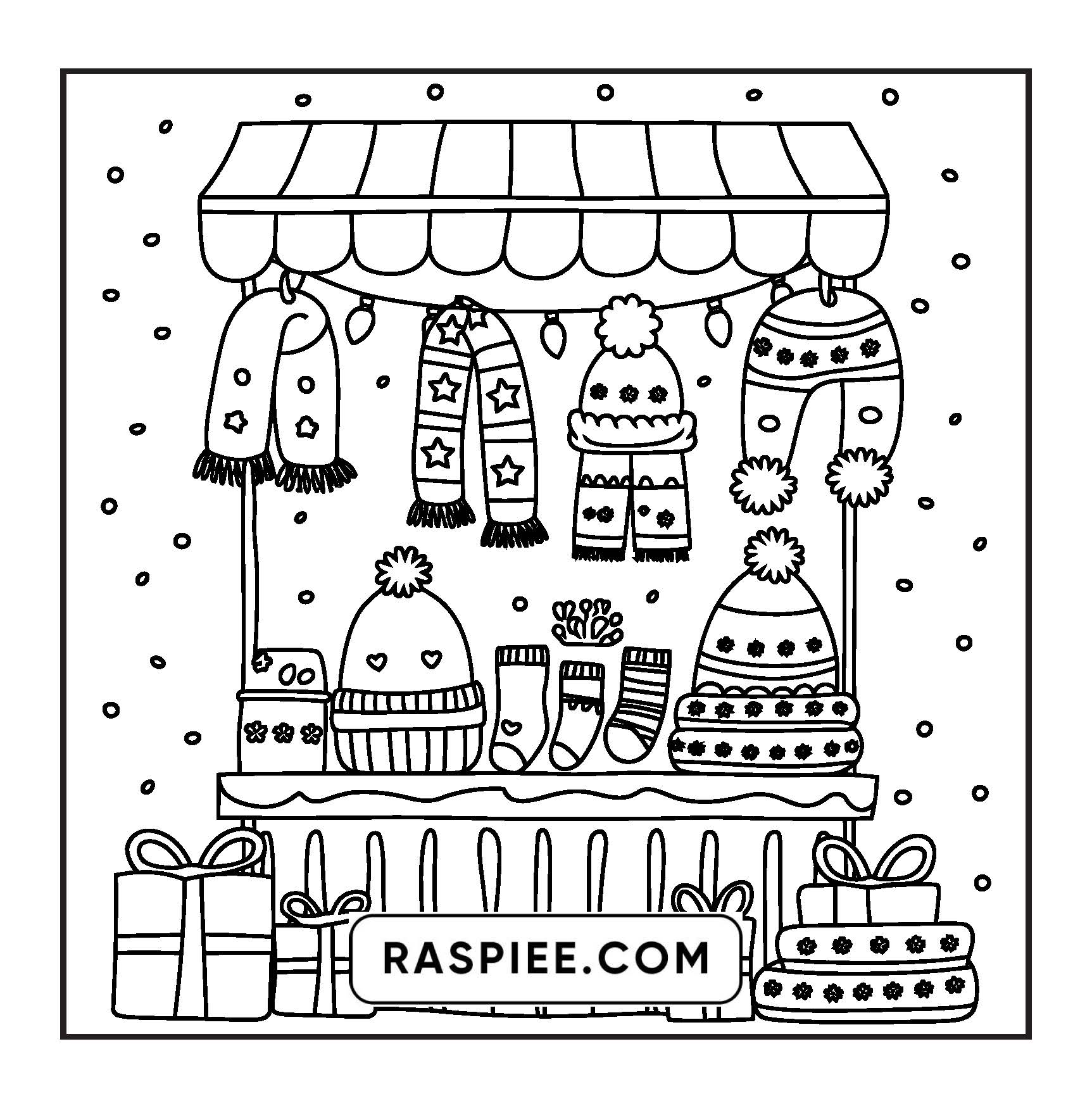 84 Bold and Easy Cozy Girl Christmas Coloring Pages