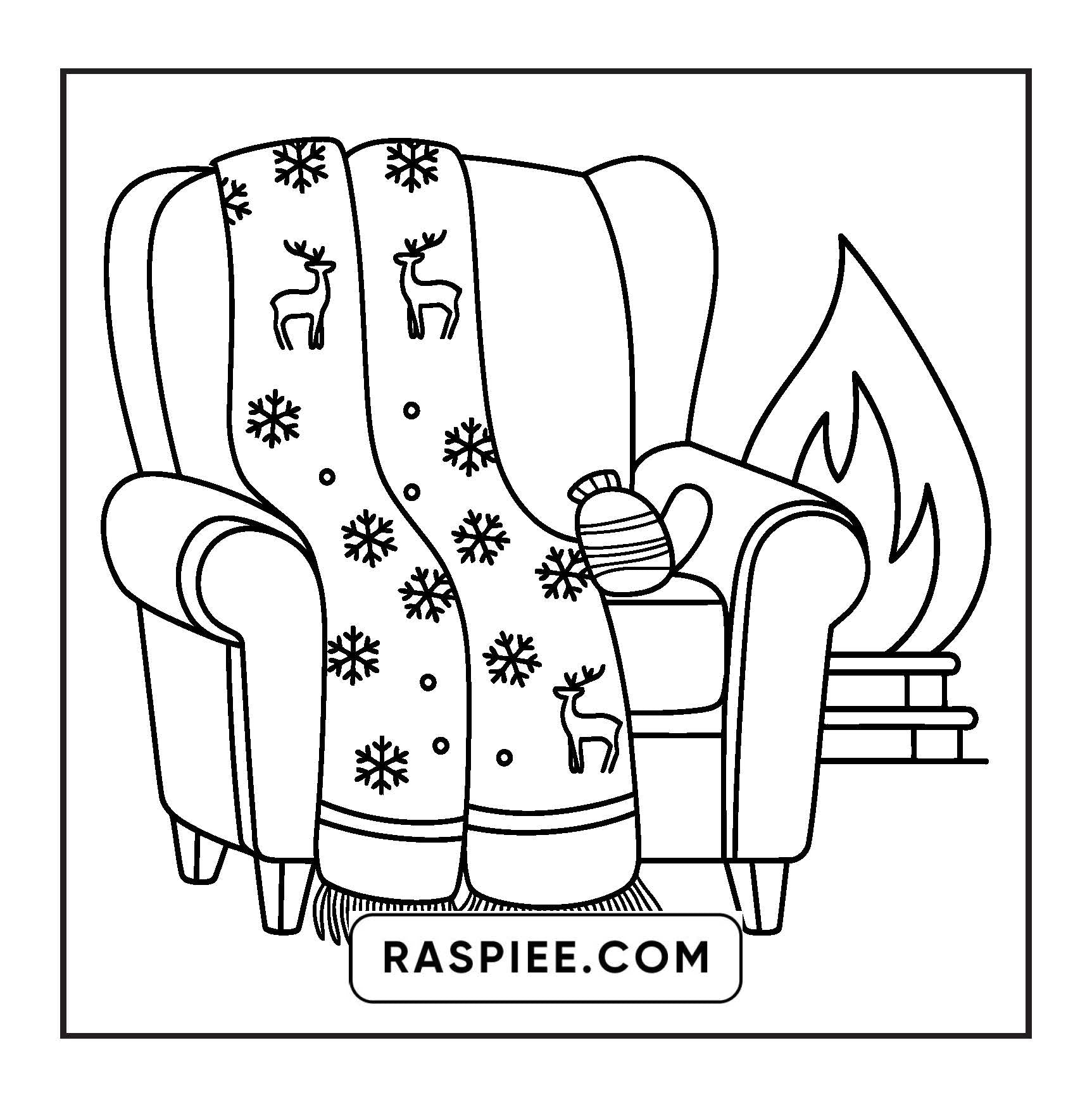 84 Bold and Easy Cozy Girl Christmas Coloring Pages
