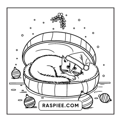 84 Bold and Easy Cozy Girl Christmas Coloring Pages