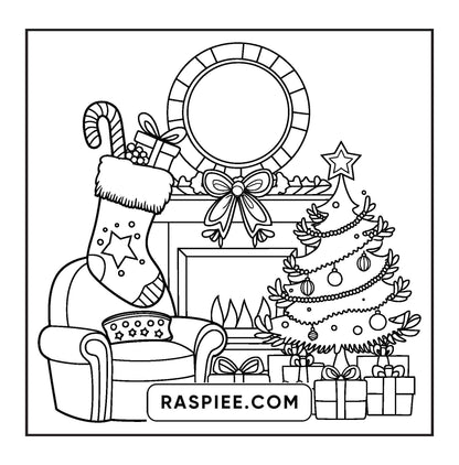 84 Bold and Easy Cozy Girl Christmas Coloring Pages