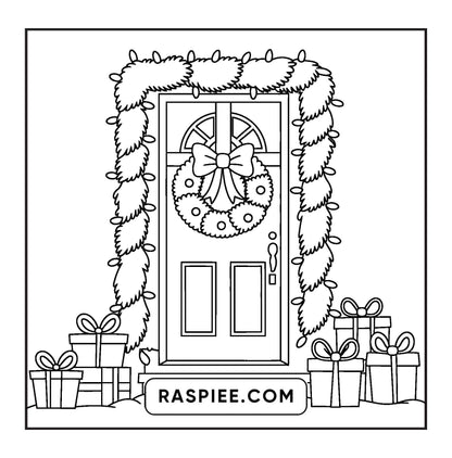 84 Bold and Easy Cozy Girl Christmas Coloring Pages