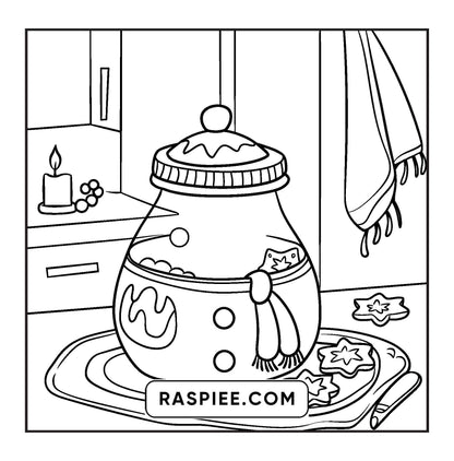84 Bold and Easy Cozy Girl Christmas Coloring Pages