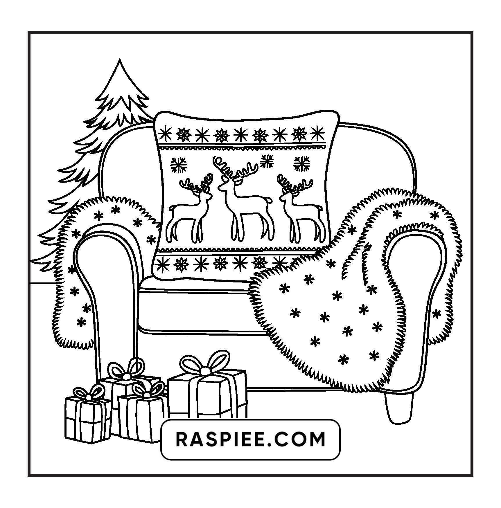 84 Bold and Easy Cozy Girl Christmas Coloring Pages