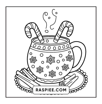 84 Bold and Easy Cozy Girl Christmas Coloring Pages
