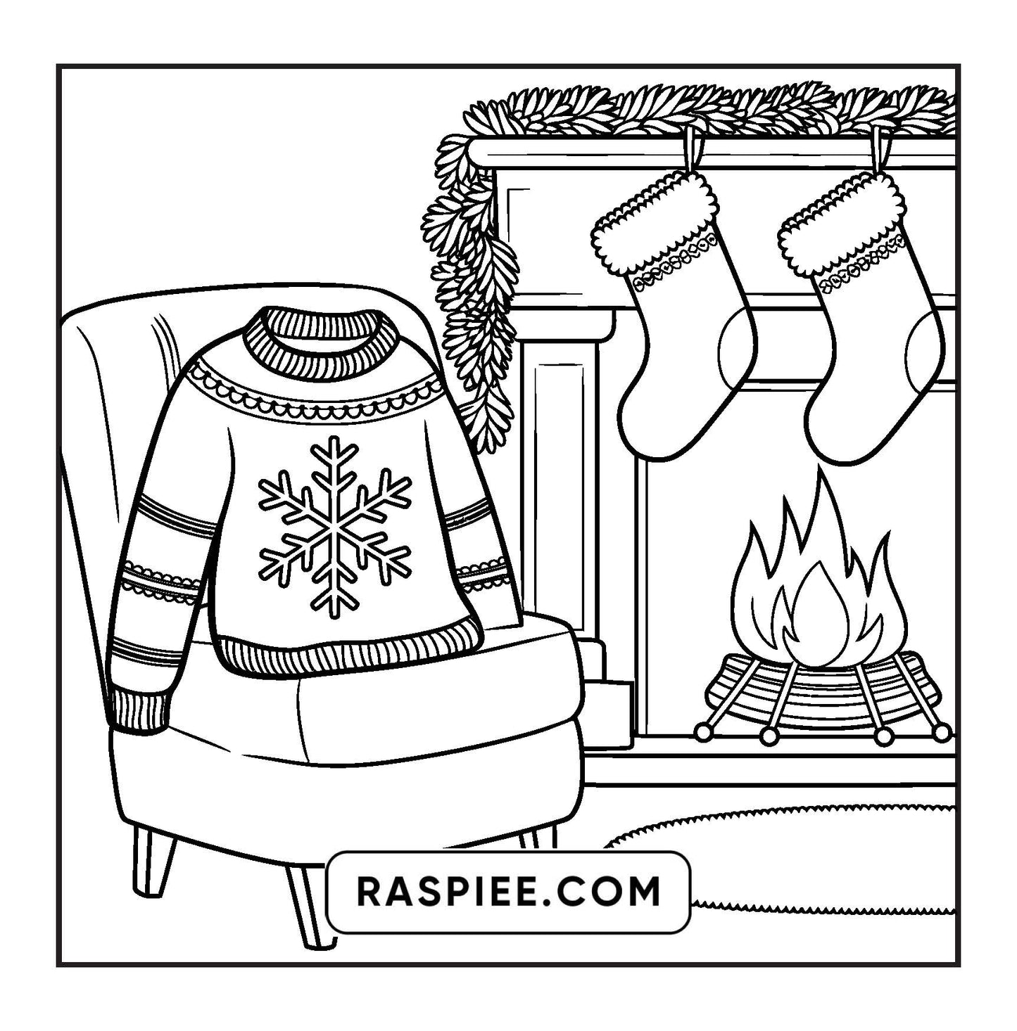 84 Bold and Easy Cozy Girl Christmas Coloring Pages