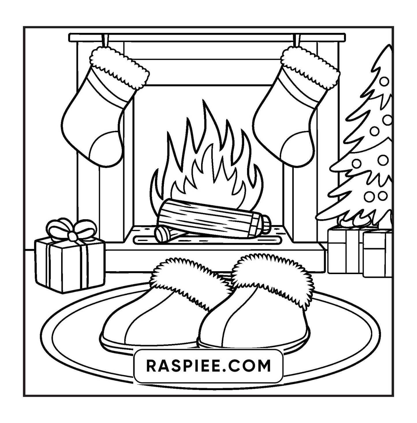 84 Bold and Easy Cozy Girl Christmas Coloring Pages