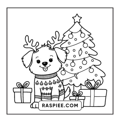 84 Bold and Easy Cozy Girl Christmas Coloring Pages