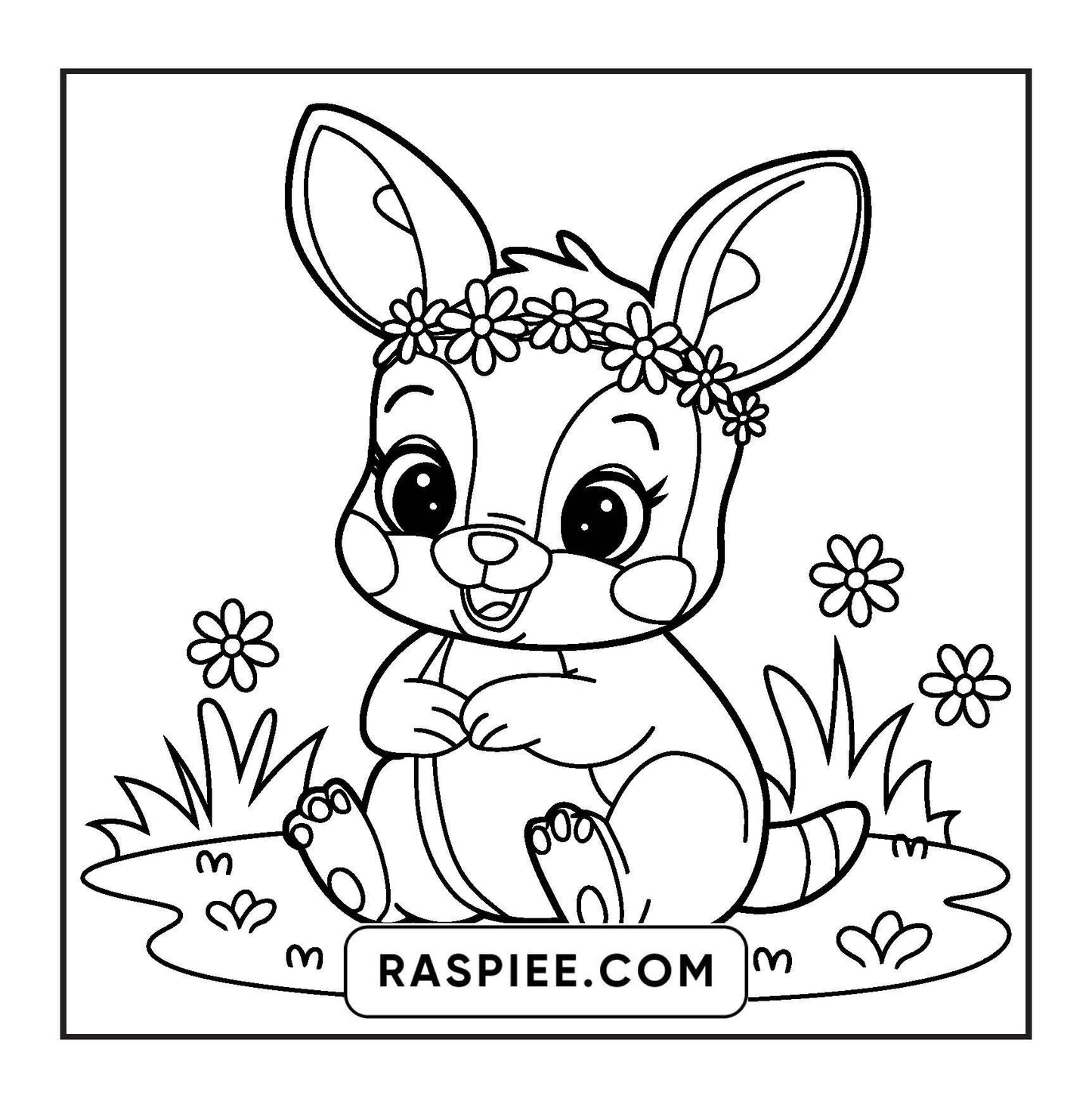 84 Bold and Easy Cute Animal Coloring Pages