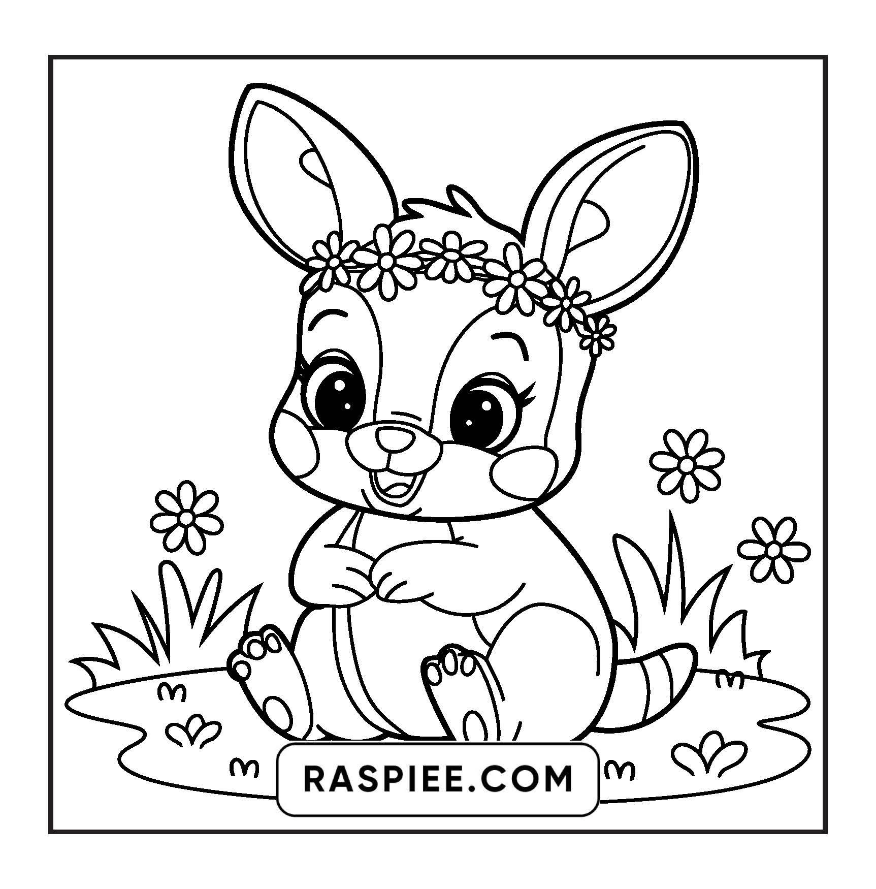 84 Bold and Easy Cute Animal Coloring Pages