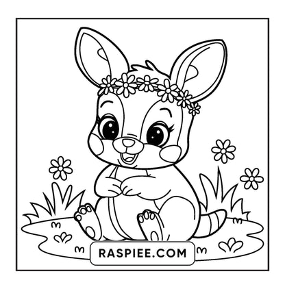 84 Bold and Easy Cute Animal Coloring Pages