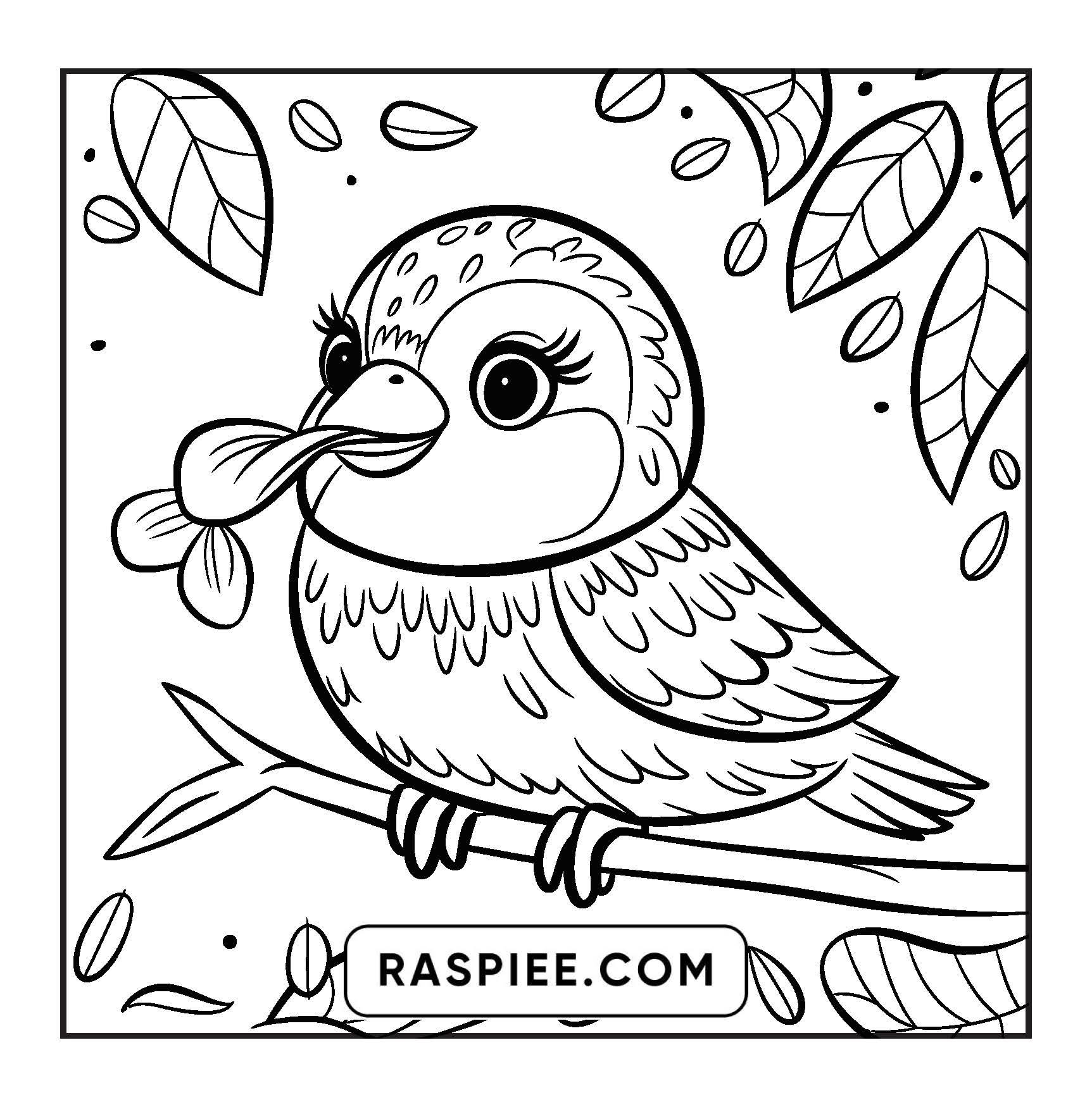 84 Bold and Easy Cute Animal Coloring Pages