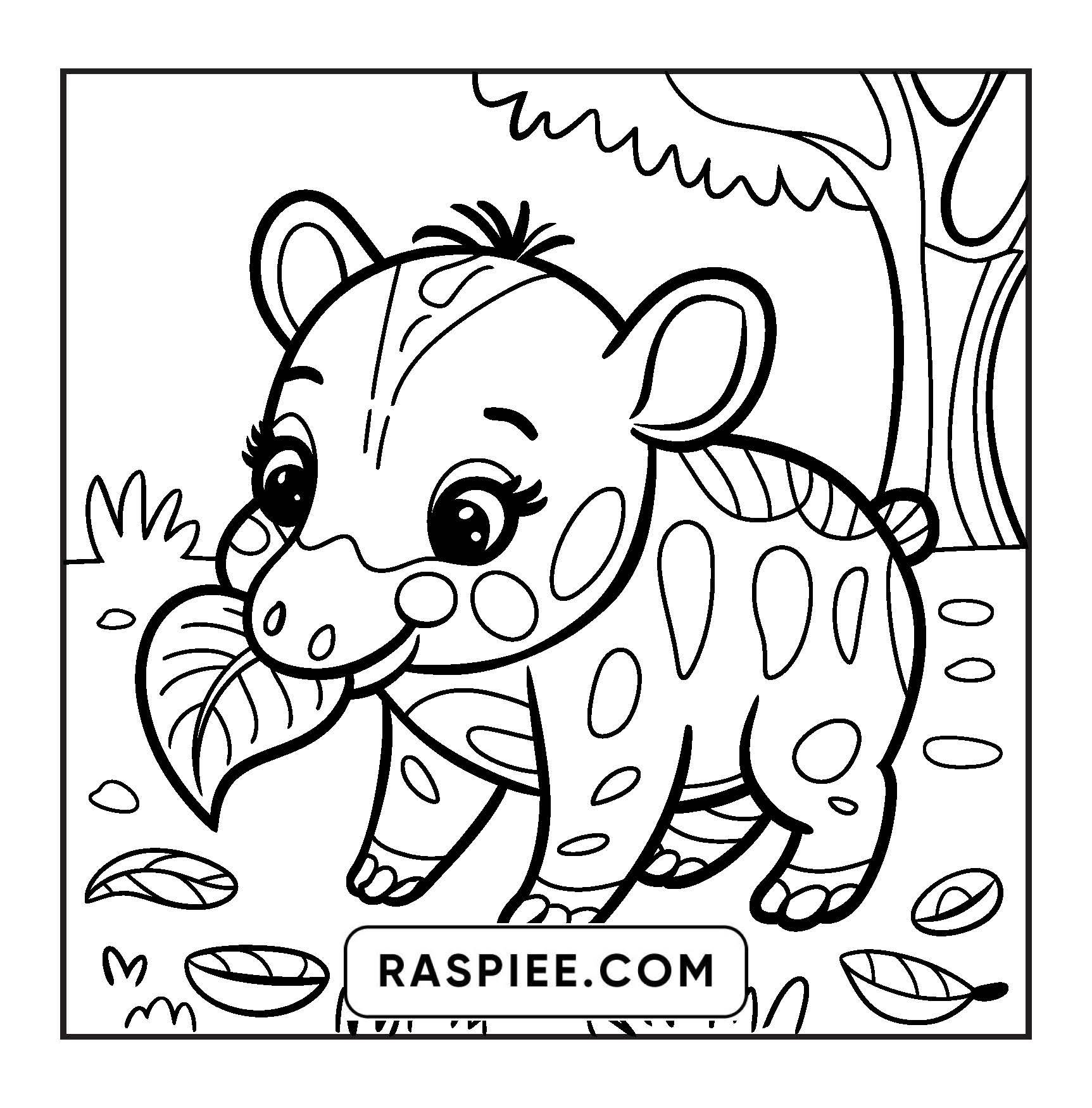 84 Bold and Easy Cute Animal Coloring Pages