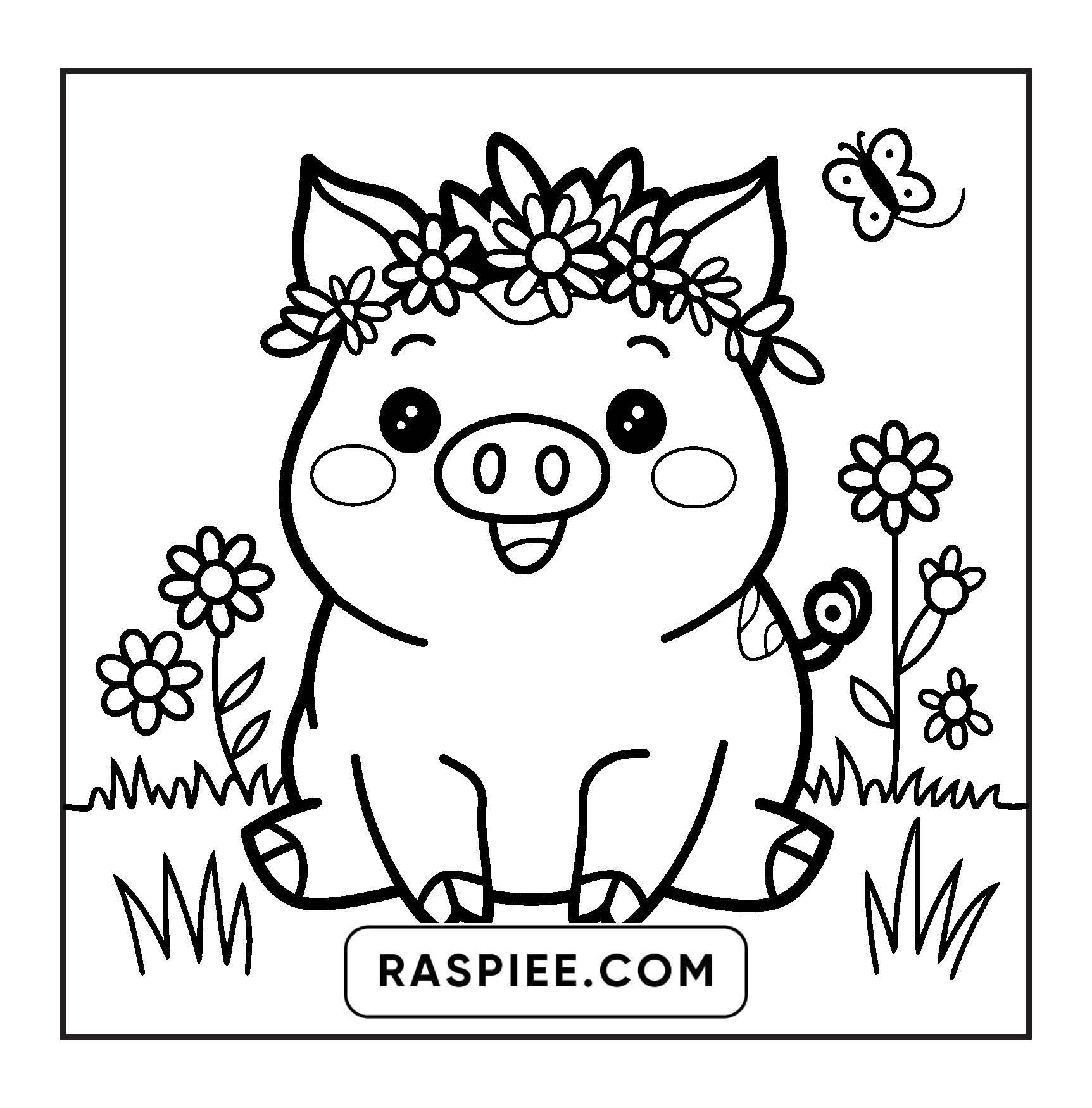 84 Bold and Easy Cute Animal Coloring Pages