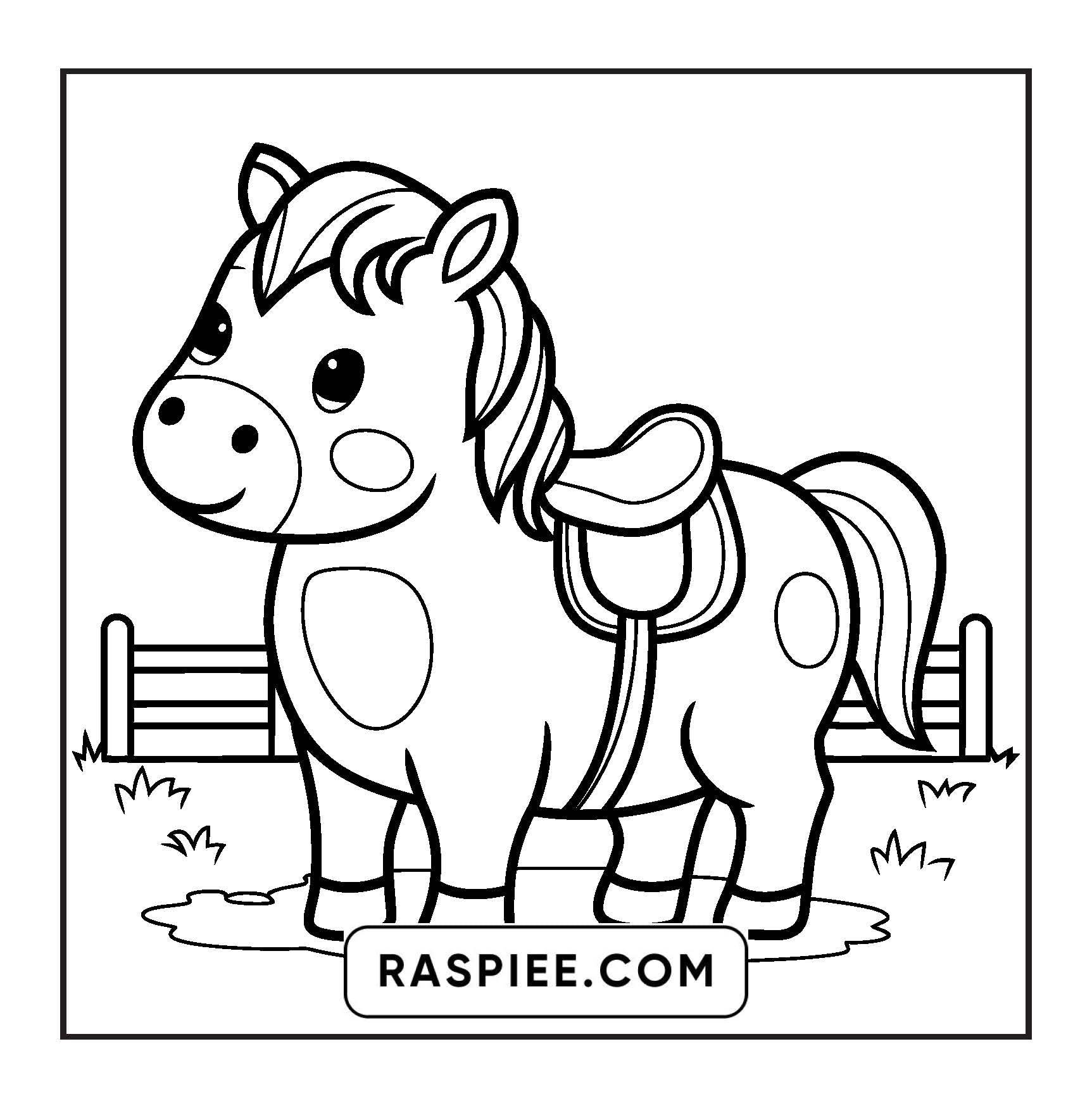 84 Bold and Easy Cute Animal Coloring Pages