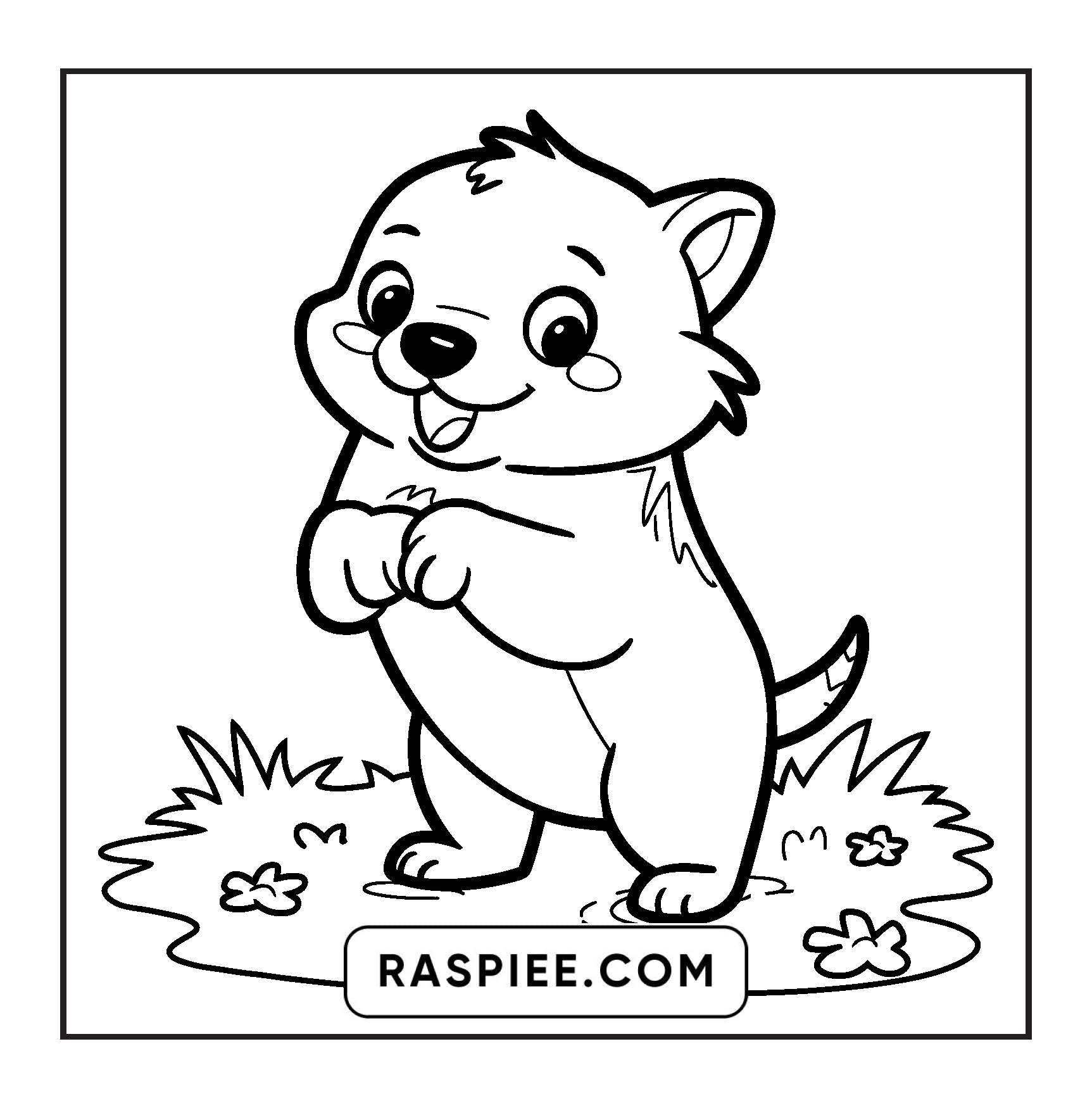 84 Bold and Easy Cute Animal Coloring Pages