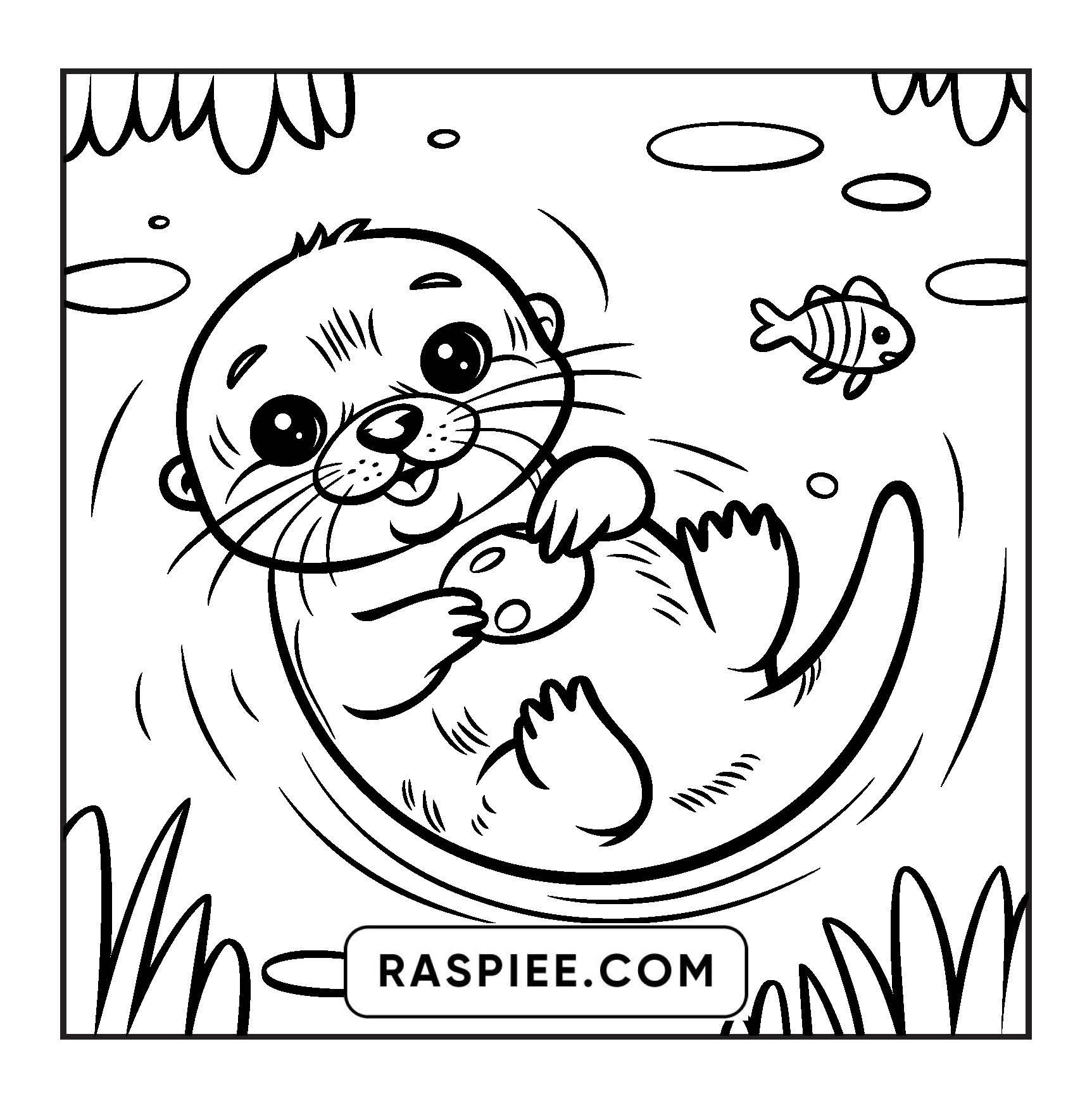 84 Bold and Easy Cute Animal Coloring Pages