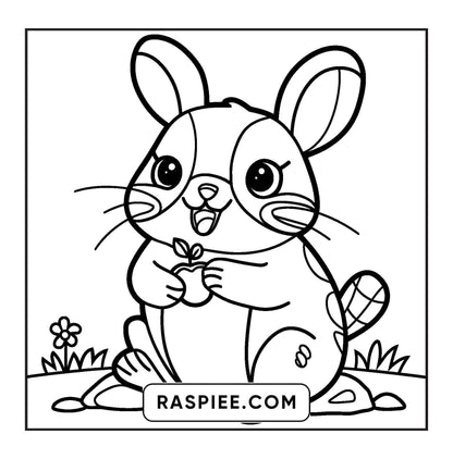 84 Bold and Easy Cute Animal Coloring Pages