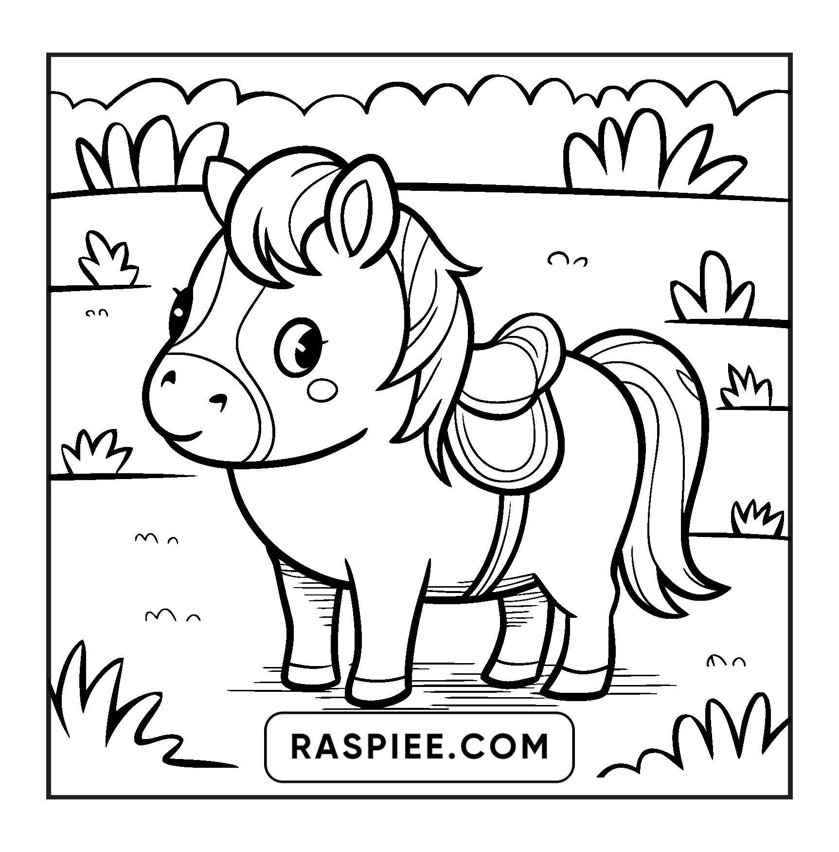 84 Bold and Easy Cute Animal Coloring Pages