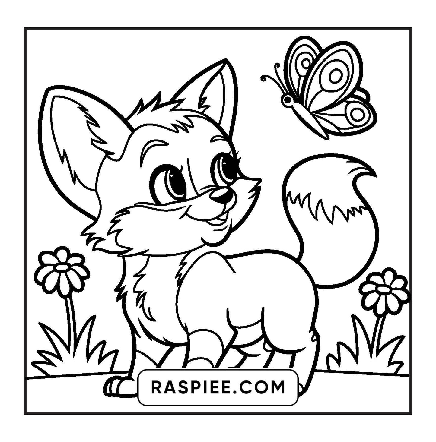 84 Bold and Easy Cute Animal Coloring Pages