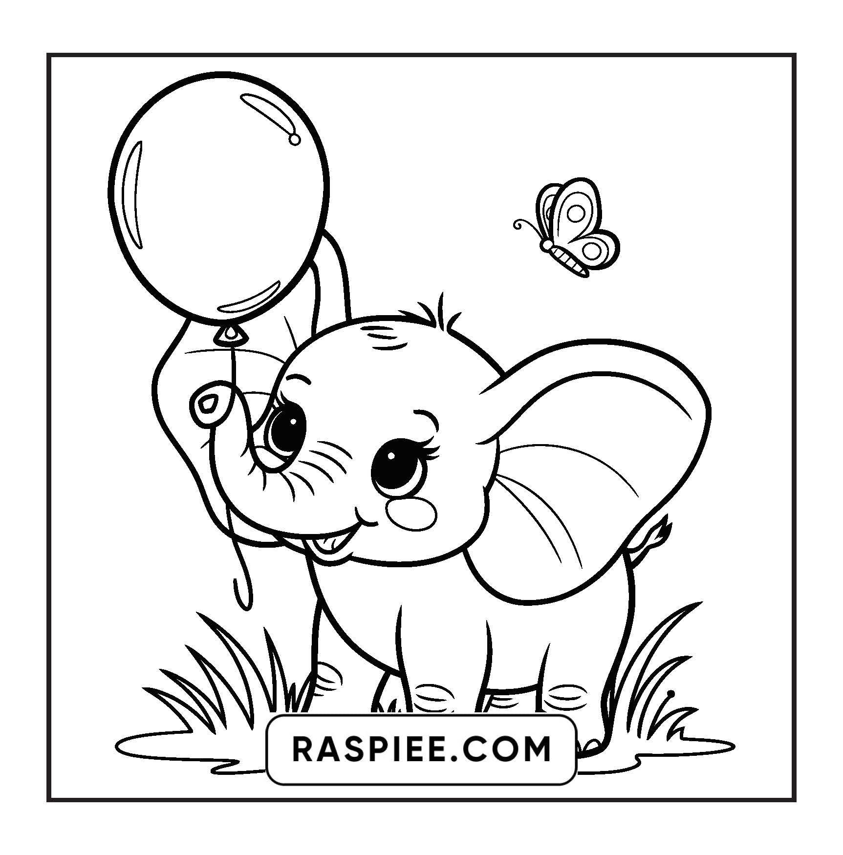 84 Bold and Easy Cute Animal Coloring Pages