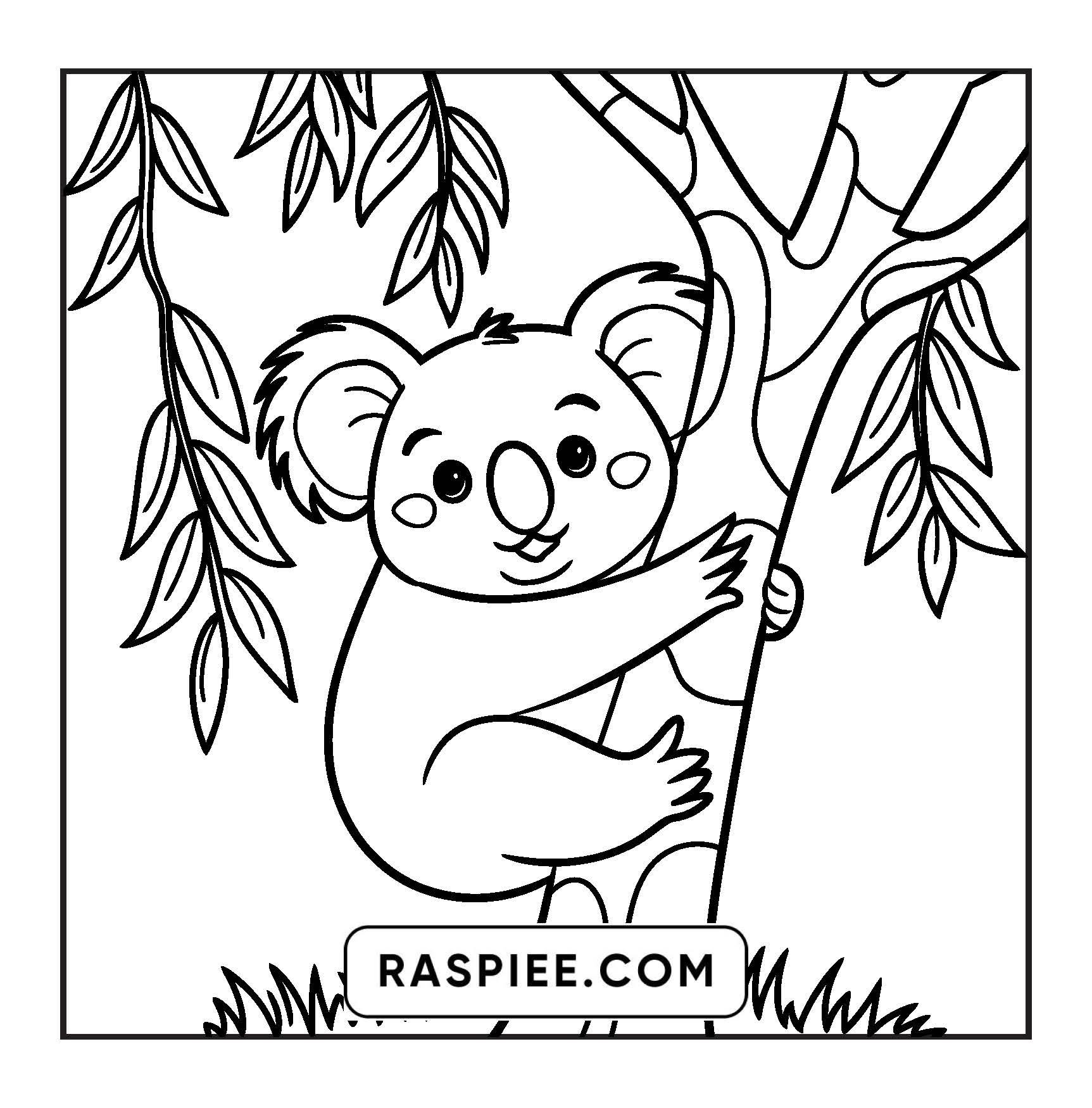 84 Bold and Easy Cute Animal Coloring Pages