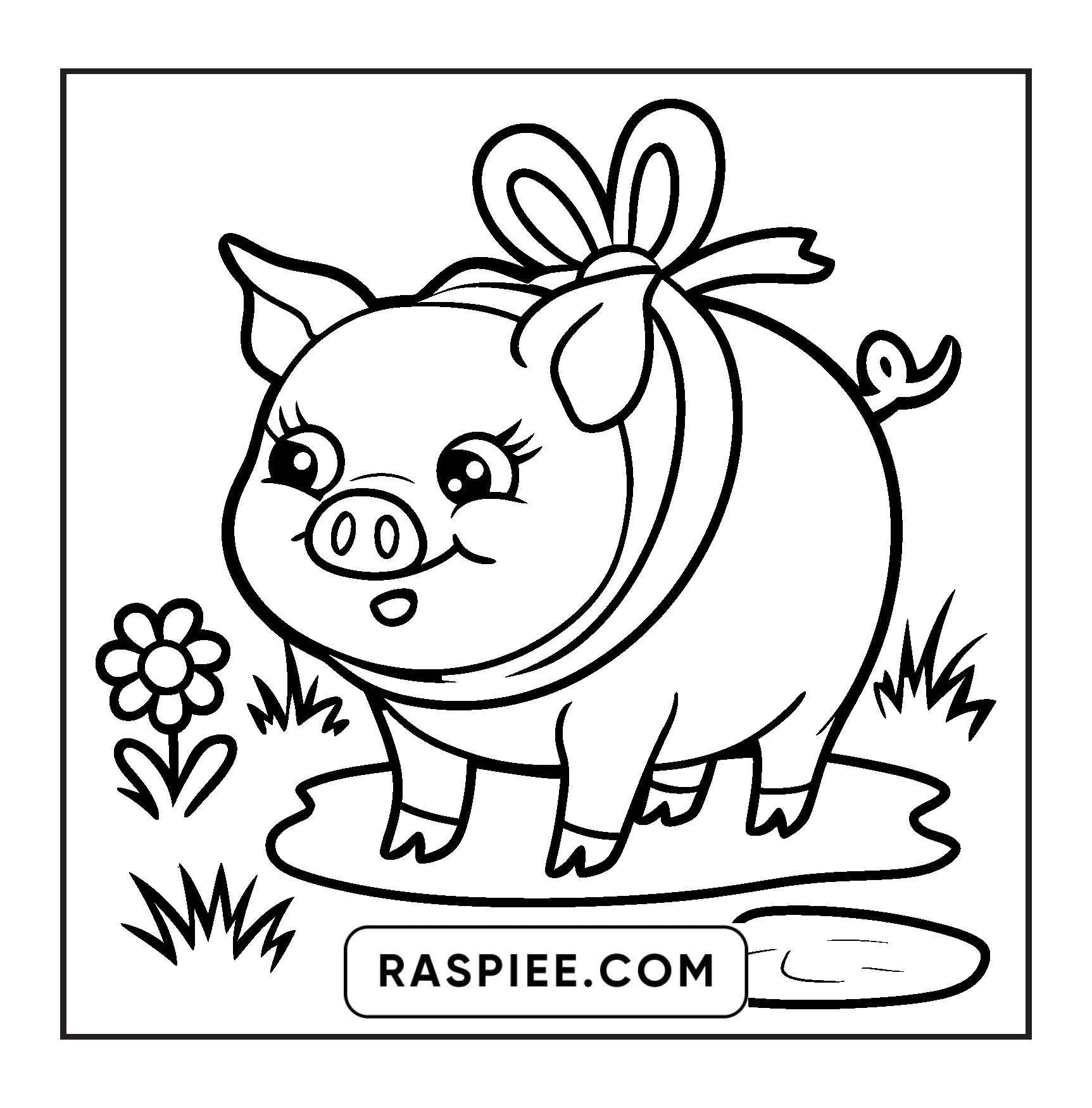 84 Bold and Easy Cute Animal Coloring Pages