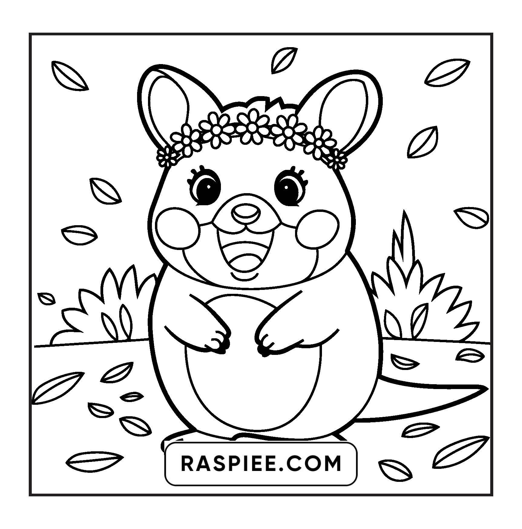 84 Bold and Easy Cute Animal Coloring Pages
