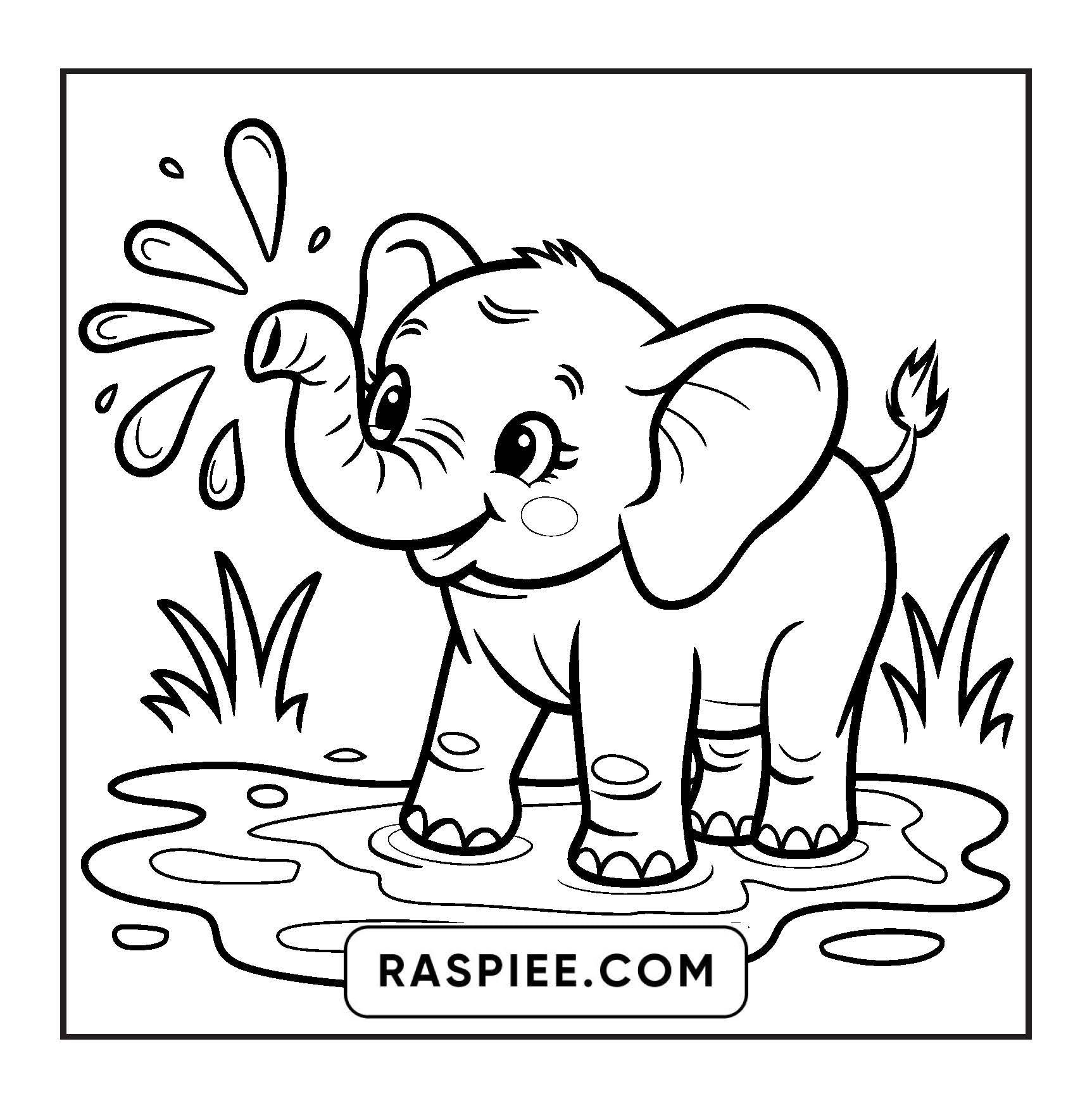 84 Bold and Easy Cute Animal Coloring Pages