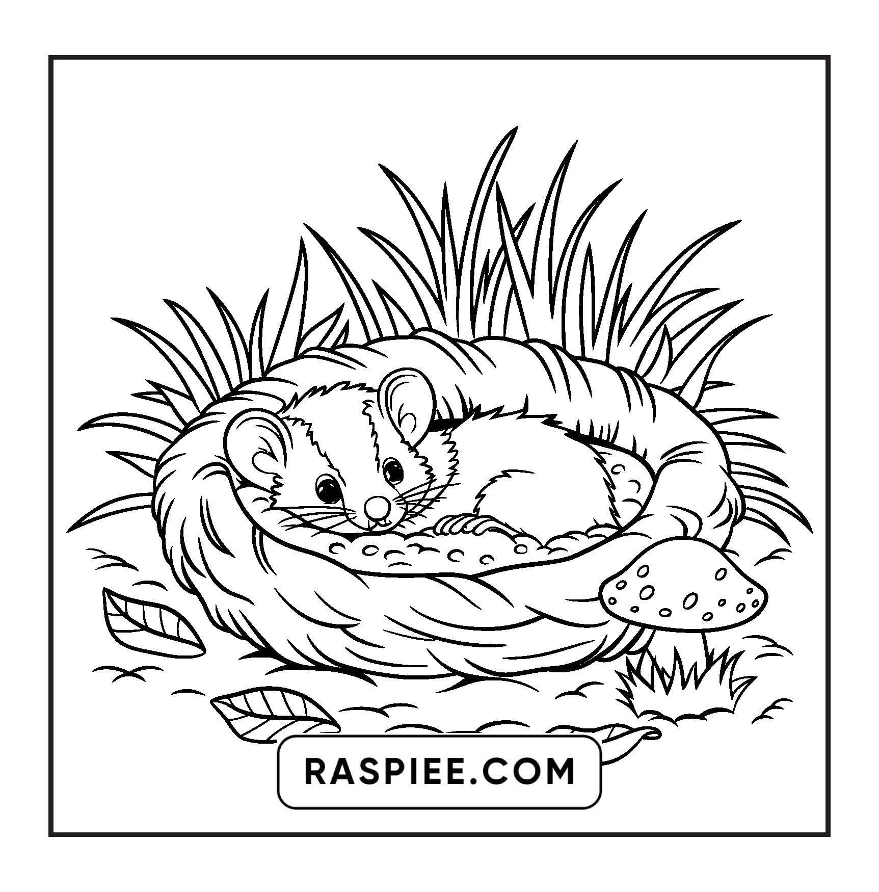 85 Bold and Easy Cozy Animal Coloring Pages