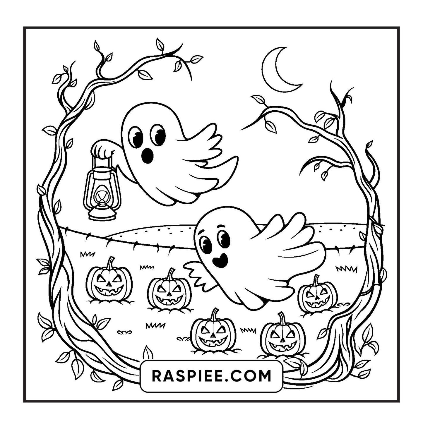 85 Bold and Easy Creepy Friends Halloween Coloring Pages
