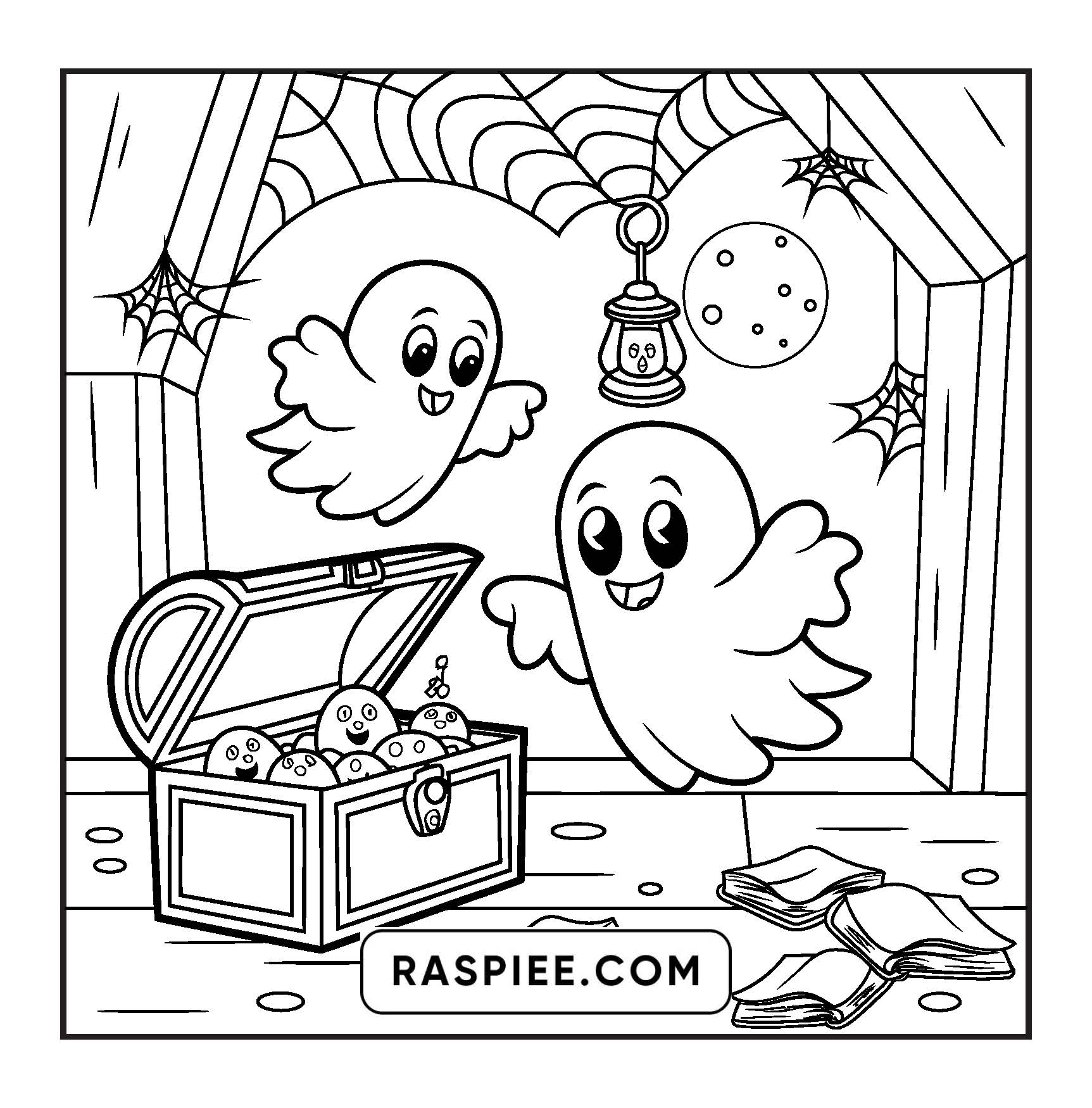 85 Bold and Easy Creepy Friends Halloween Coloring Pages