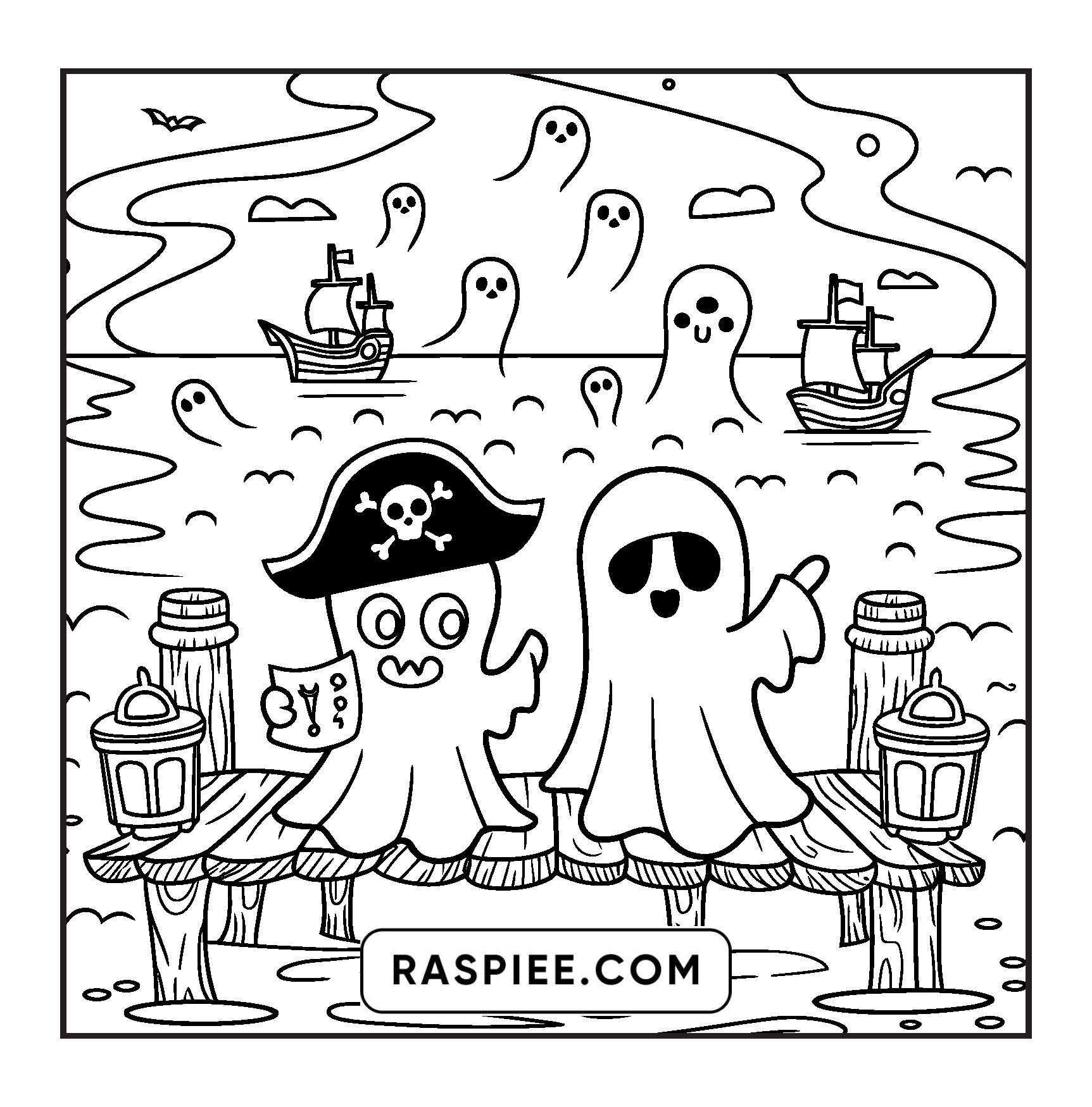 85 Bold and Easy Creepy Friends Halloween Coloring Pages