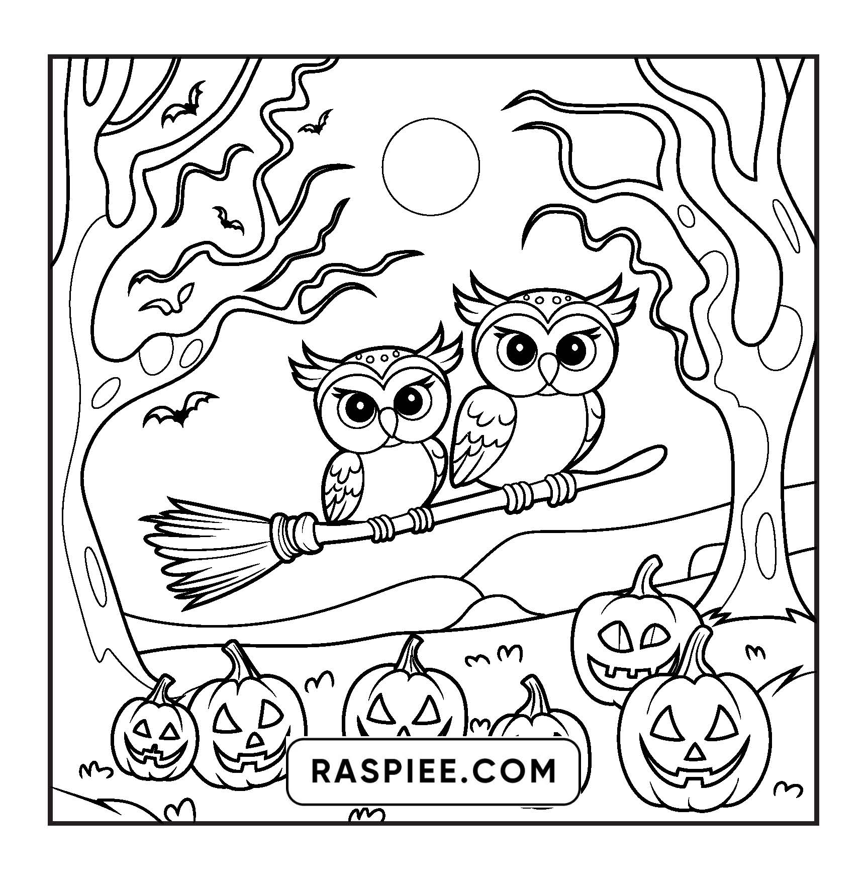 85 Bold and Easy Creepy Friends Halloween Coloring Pages