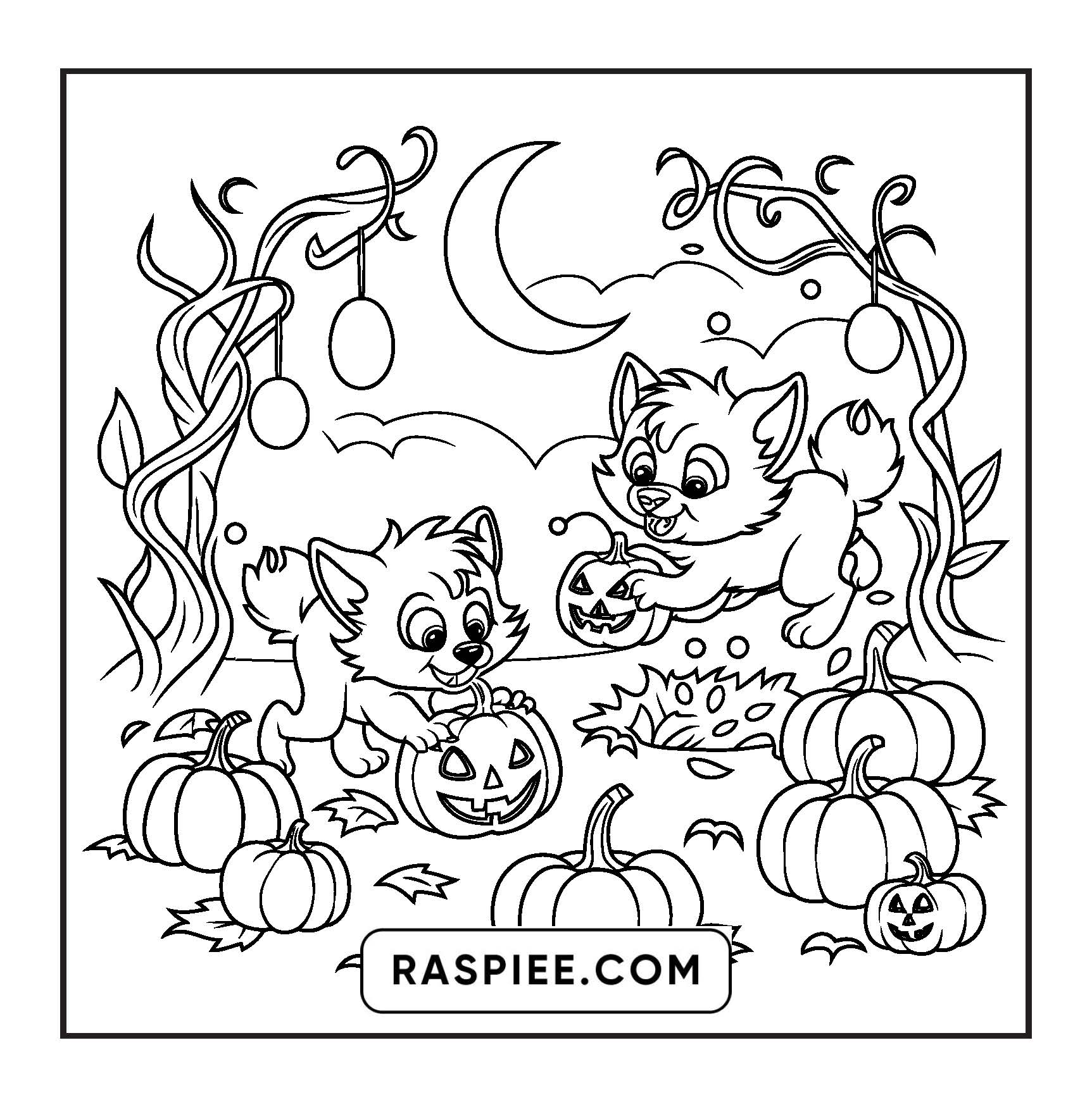 85 Bold and Easy Creepy Friends Halloween Coloring Pages