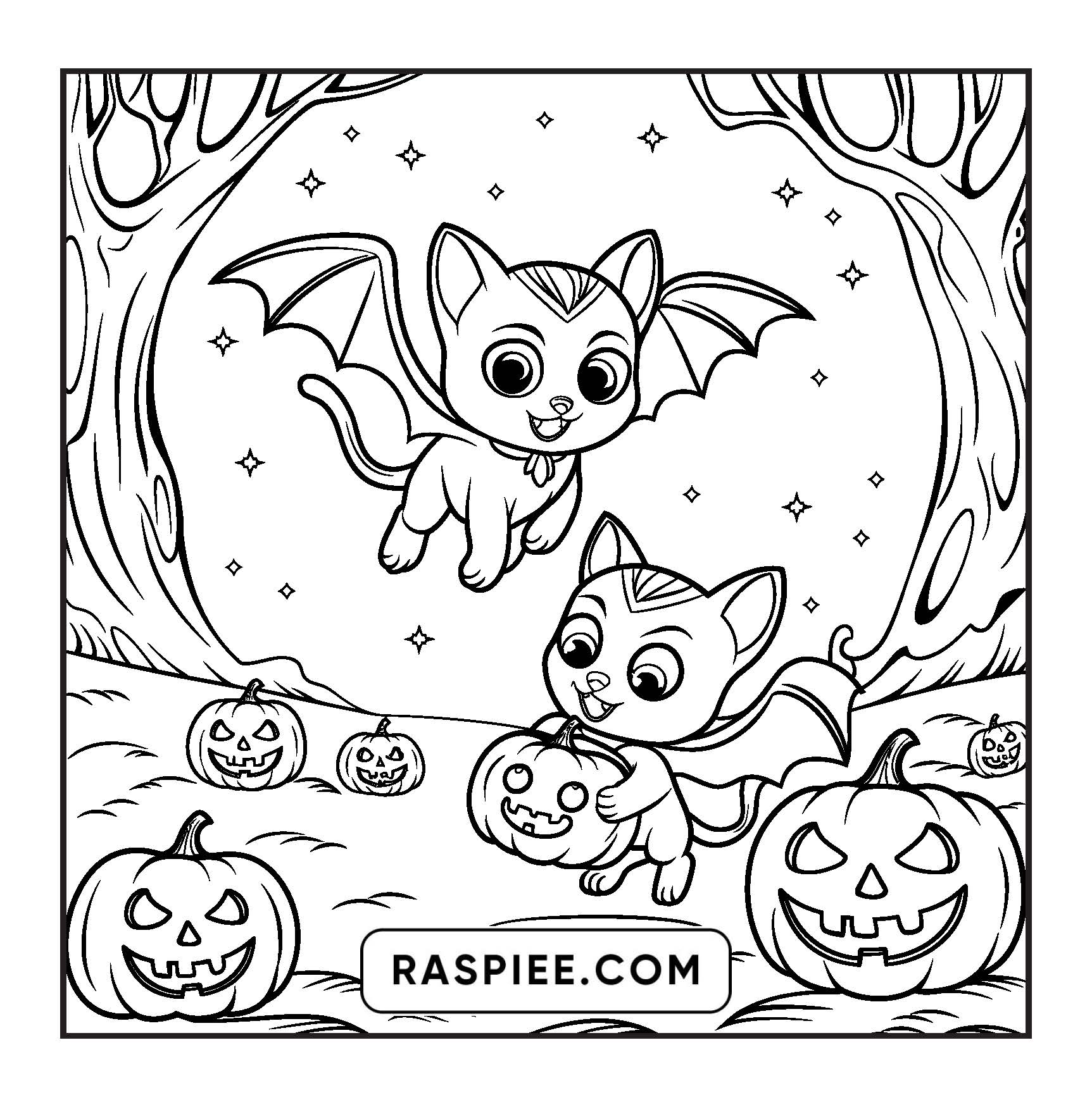 85 Bold and Easy Creepy Friends Halloween Coloring Pages