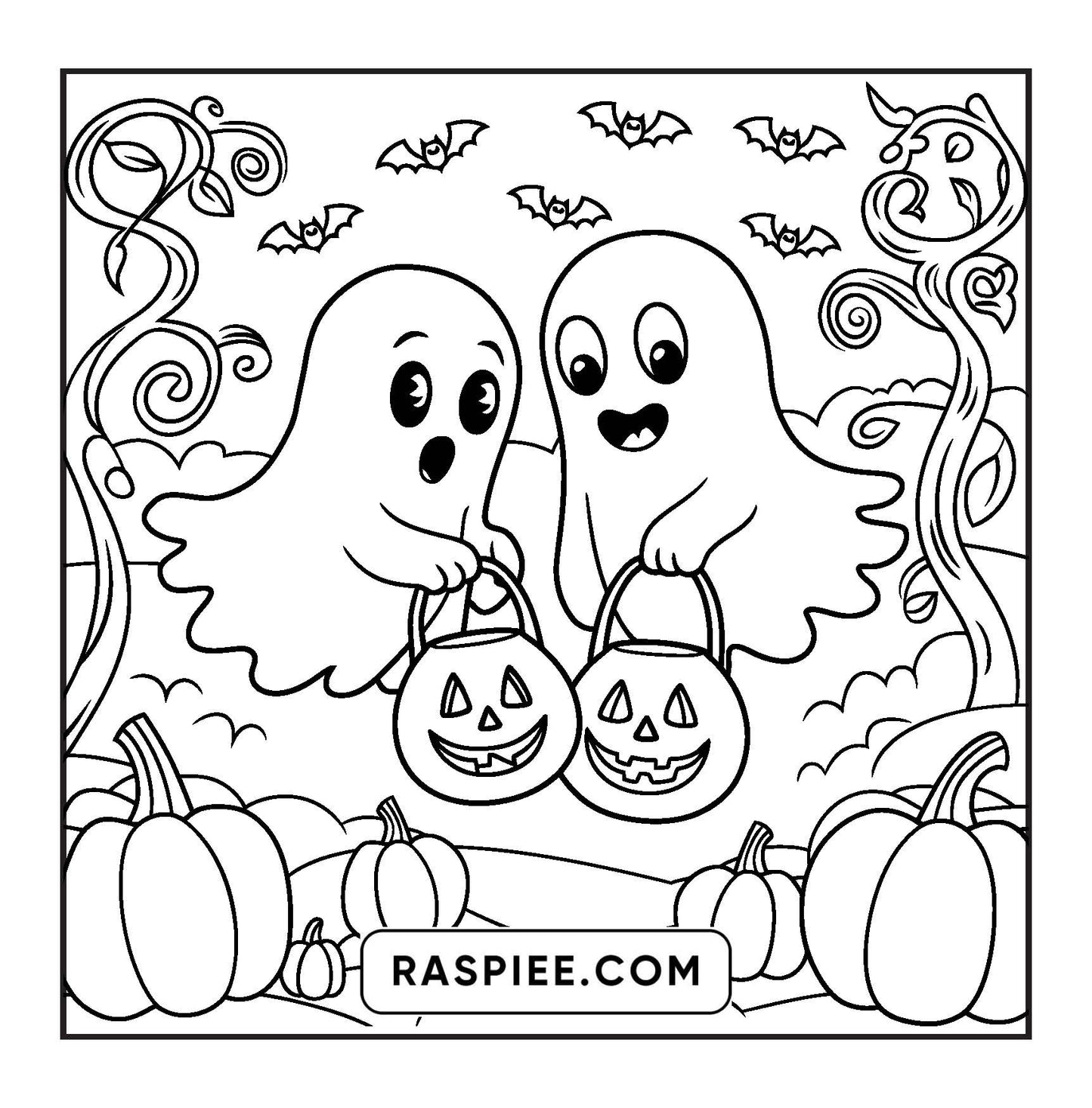85 Bold and Easy Creepy Friends Halloween Coloring Pages