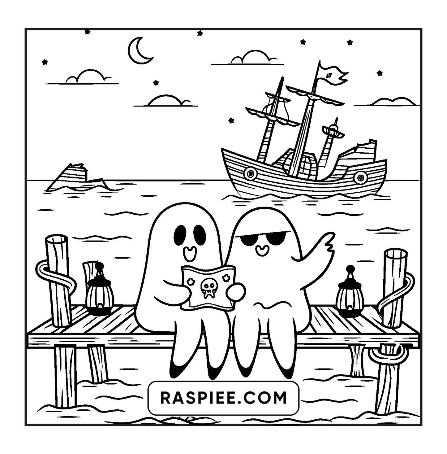 85 Bold and Easy Creepy Friends Halloween Coloring Pages
