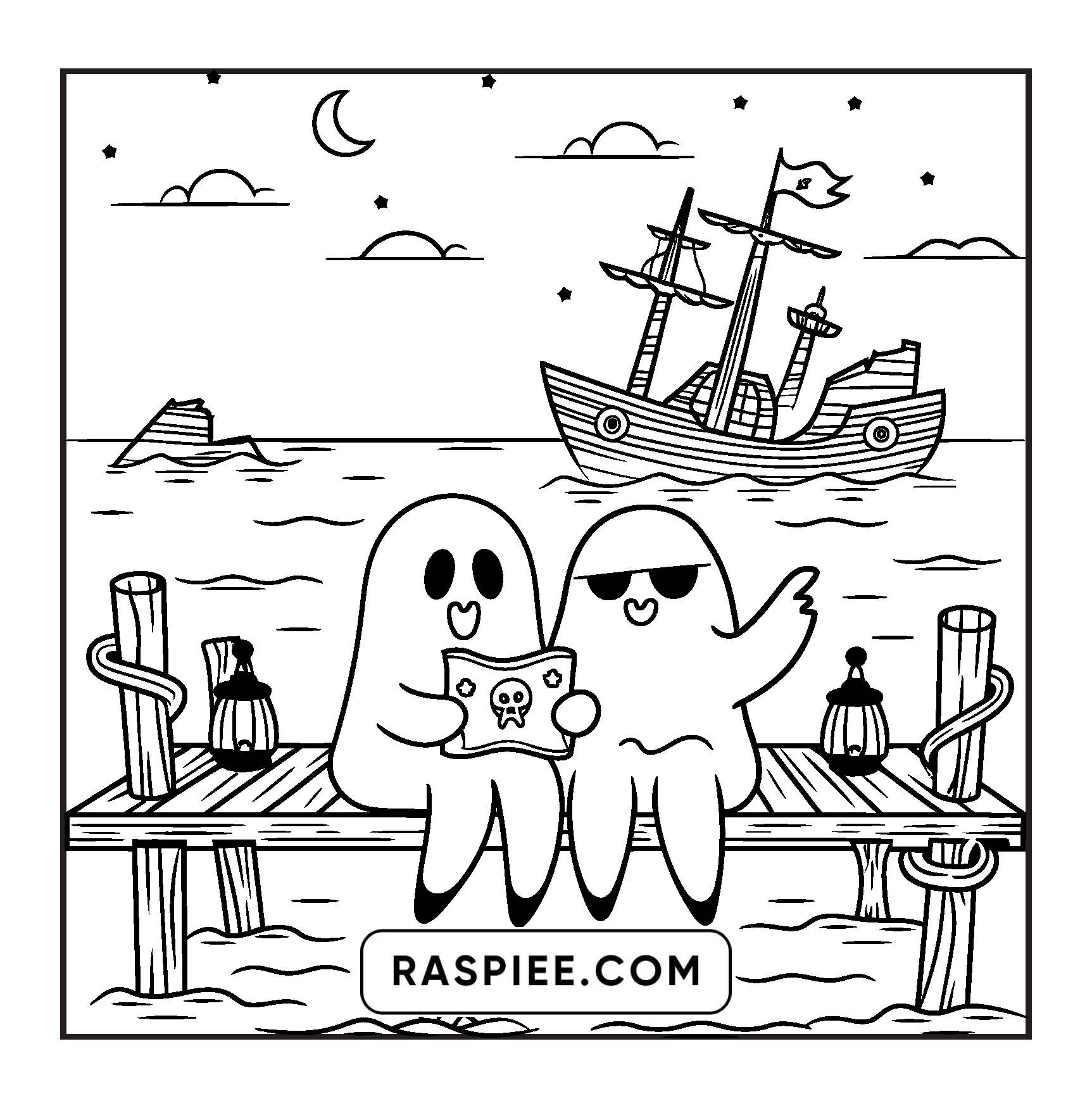 85 Bold and Easy Creepy Friends Halloween Coloring Pages