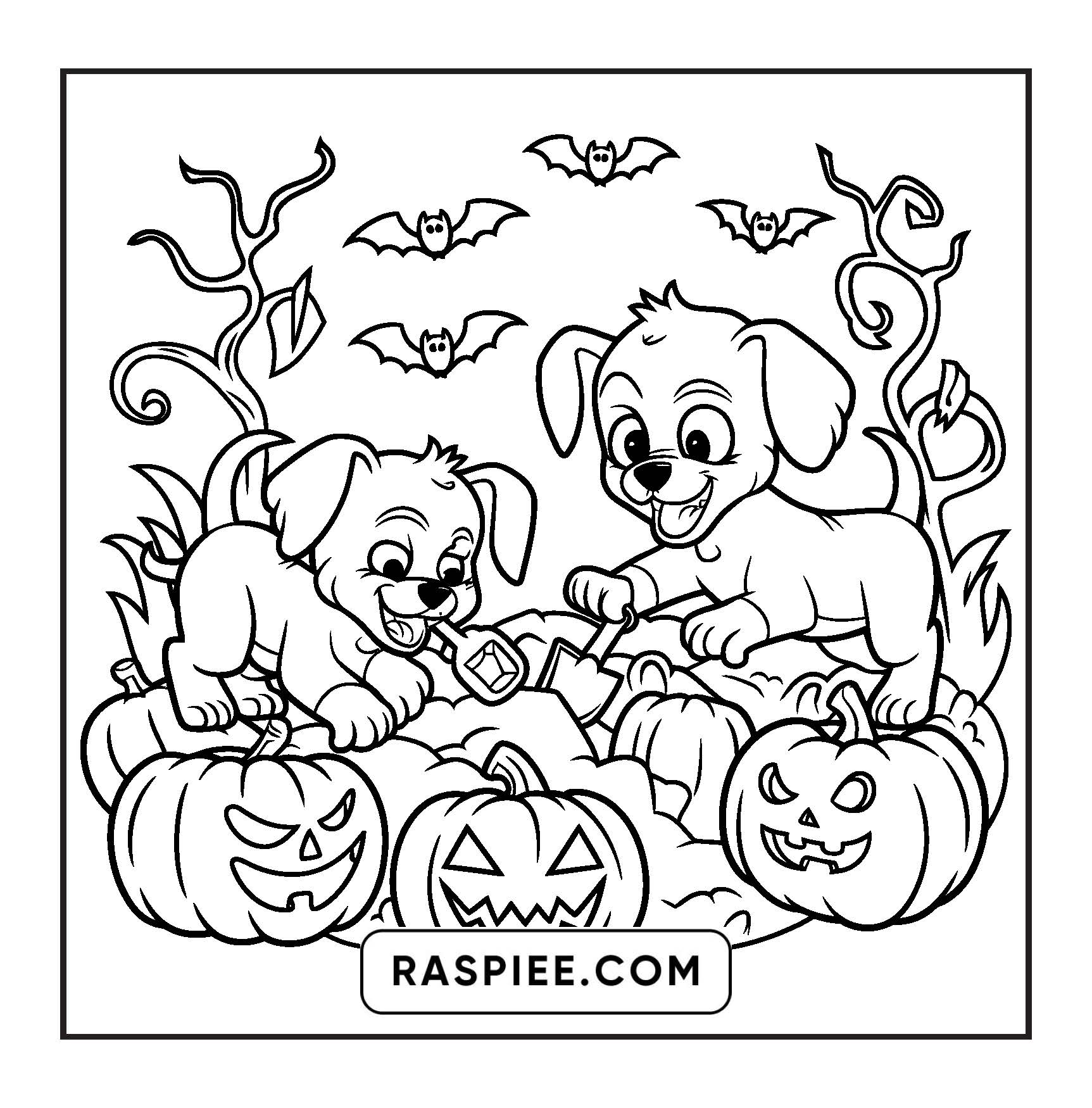 85 Bold and Easy Creepy Friends Halloween Coloring Pages