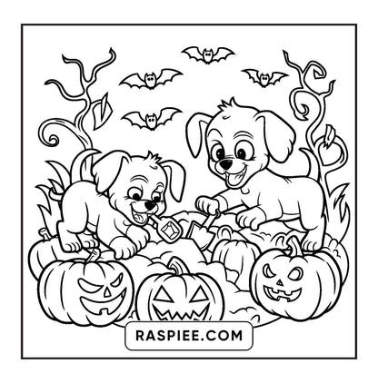 85 Bold and Easy Creepy Friends Halloween Coloring Pages