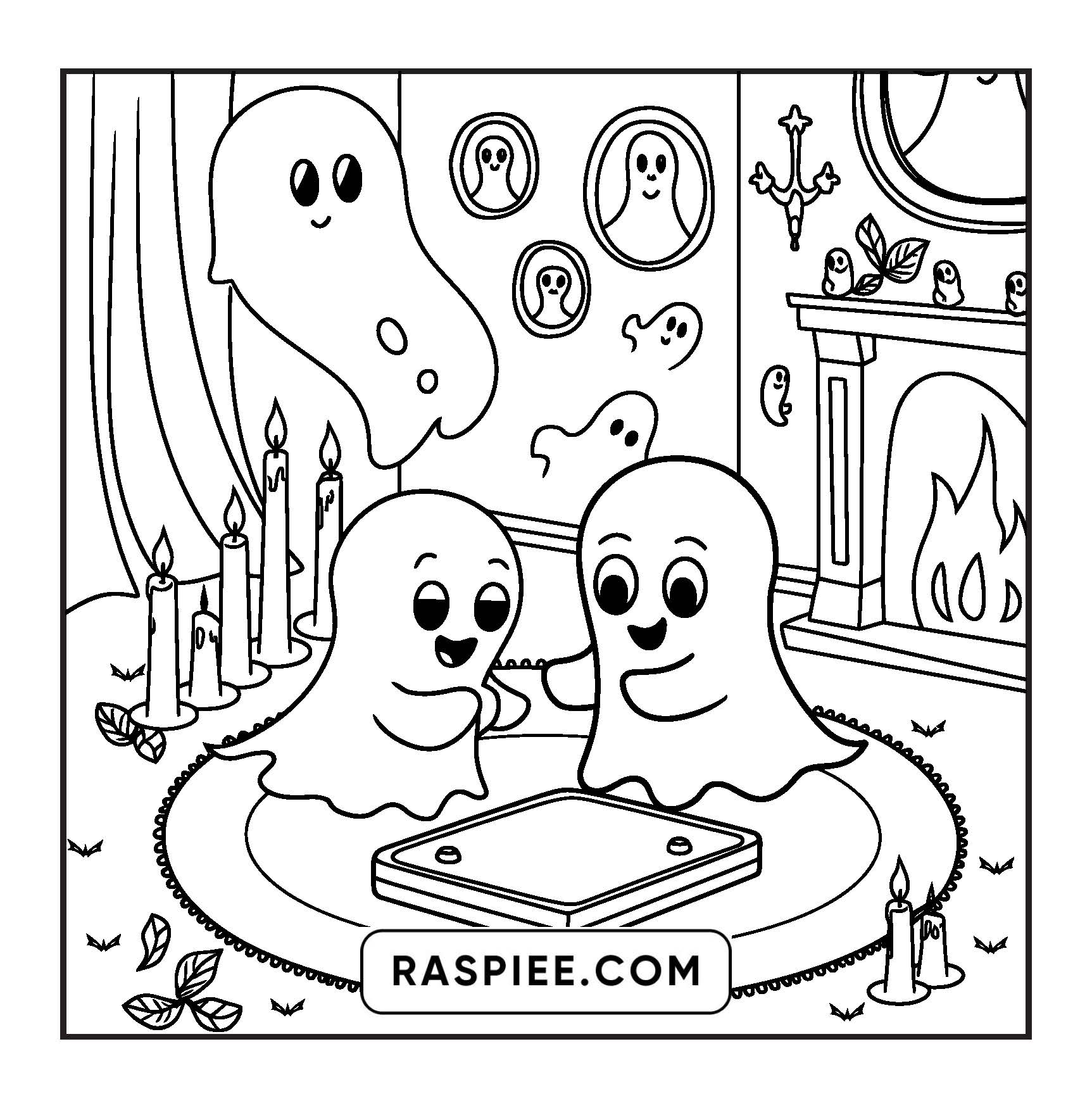 85 Bold and Easy Creepy Friends Halloween Coloring Pages