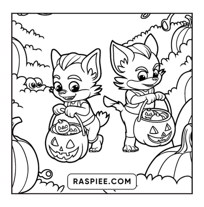 85 Bold and Easy Creepy Friends Halloween Coloring Pages