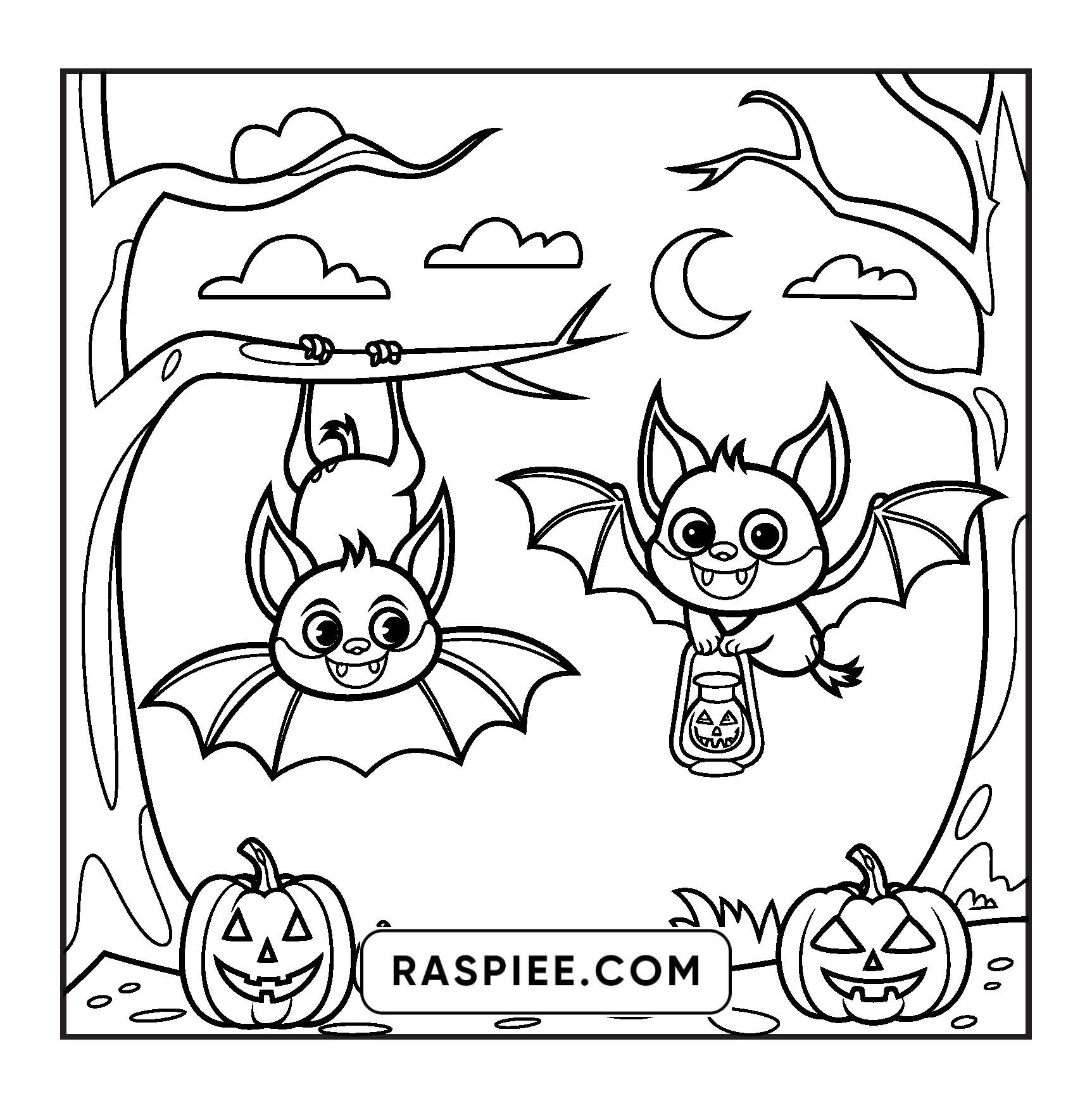 85 Bold and Easy Creepy Friends Halloween Coloring Pages