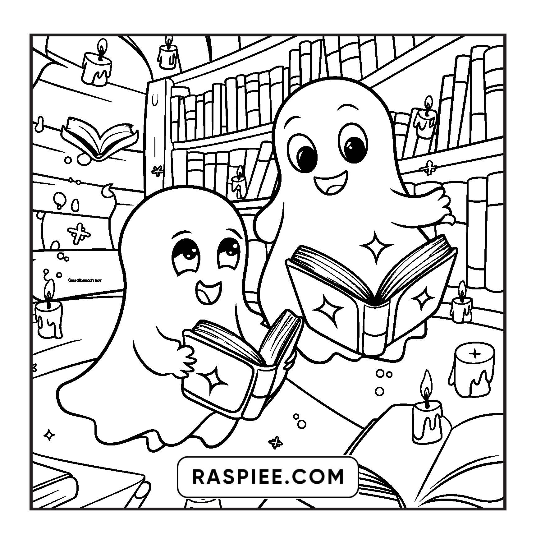 85 Bold and Easy Creepy Friends Halloween Coloring Pages