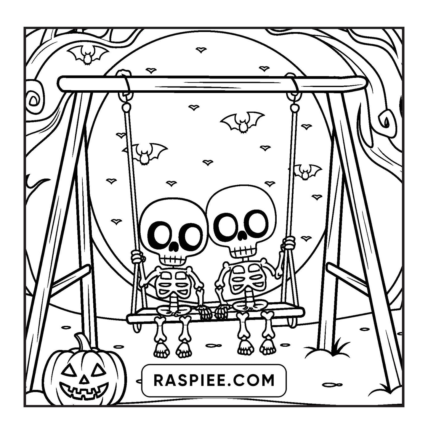 85 Bold and Easy Creepy Friends Halloween Coloring Pages