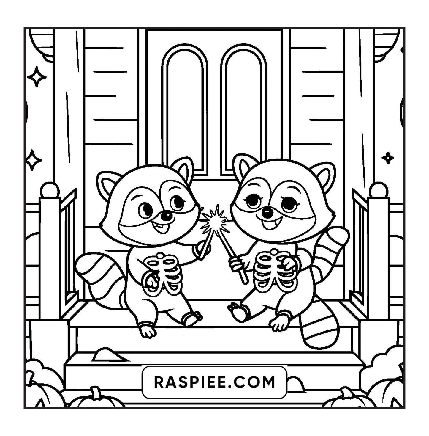 85 Bold and Easy Creepy Friends Halloween Coloring Pages