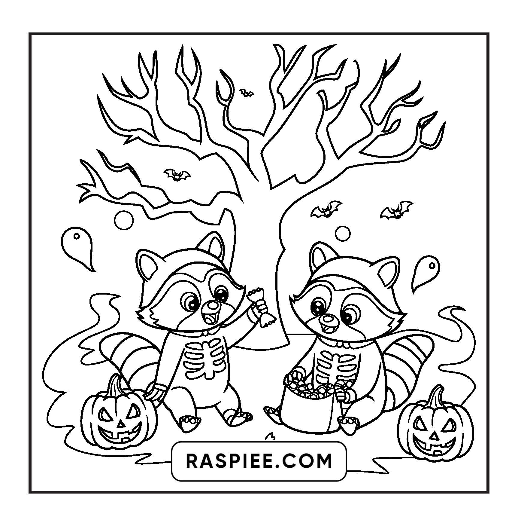 85 Bold and Easy Creepy Friends Halloween Coloring Pages
