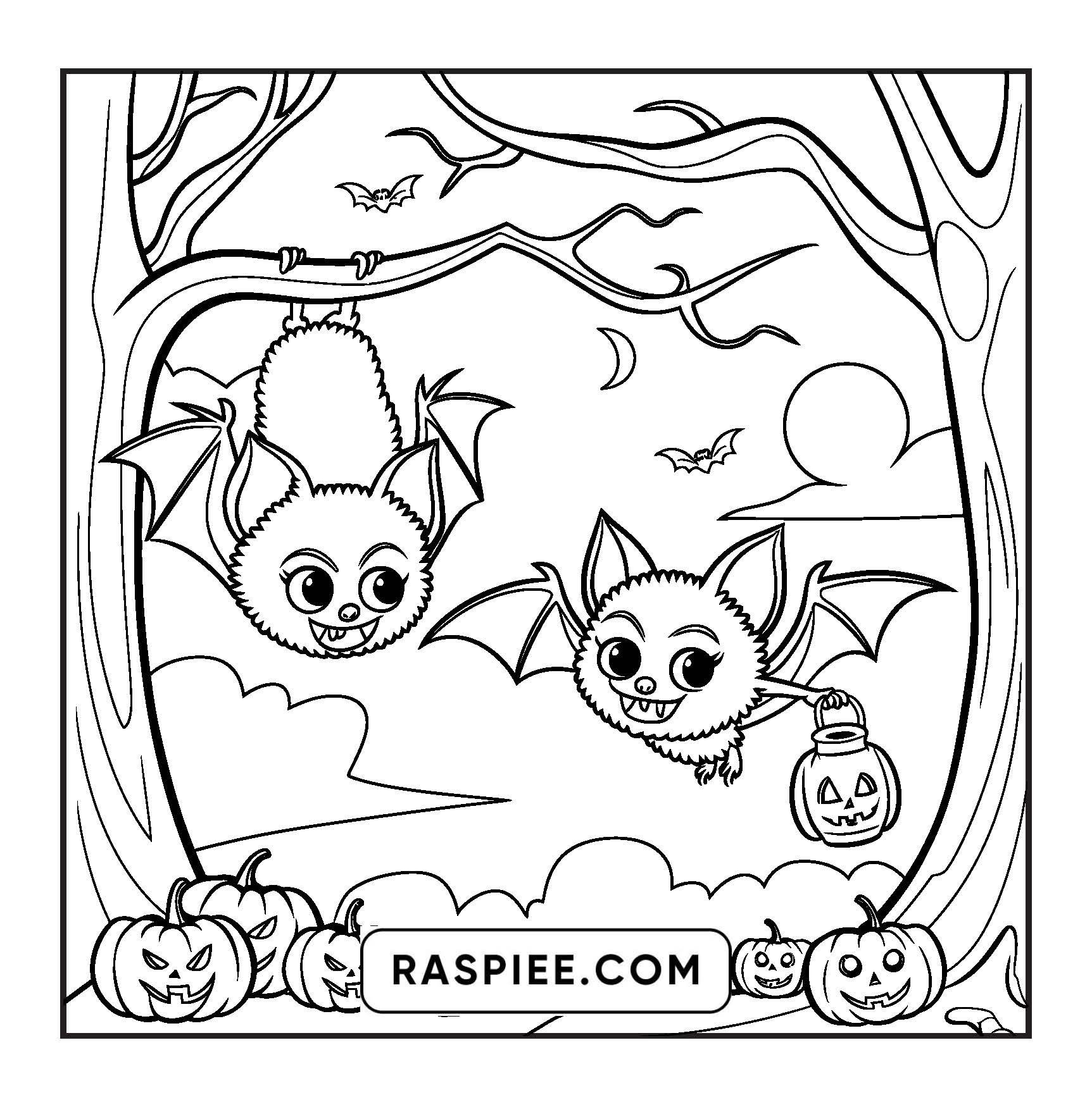 85 Bold and Easy Creepy Friends Halloween Coloring Pages